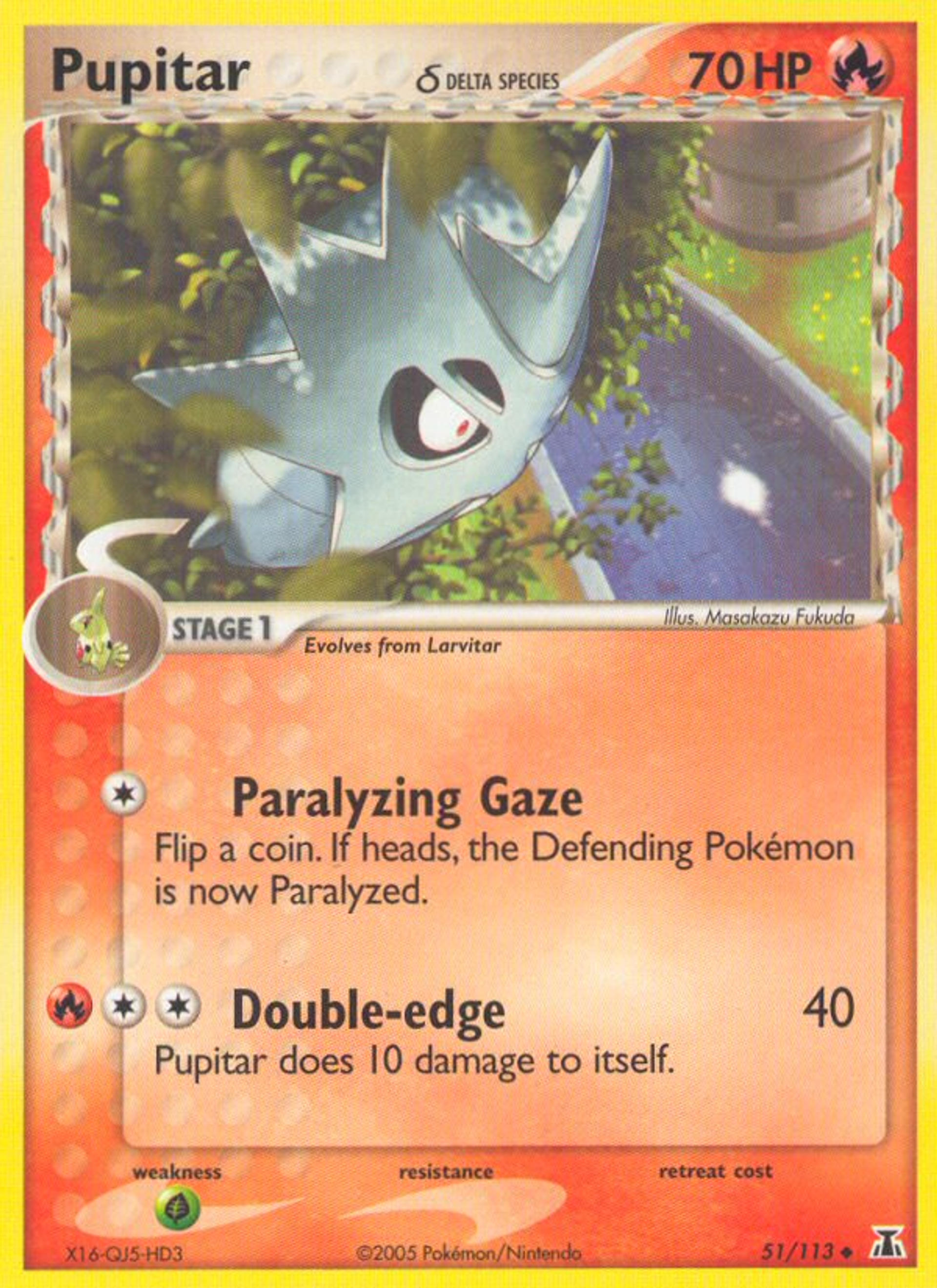 Pupitar — Delta Species — Pokemon