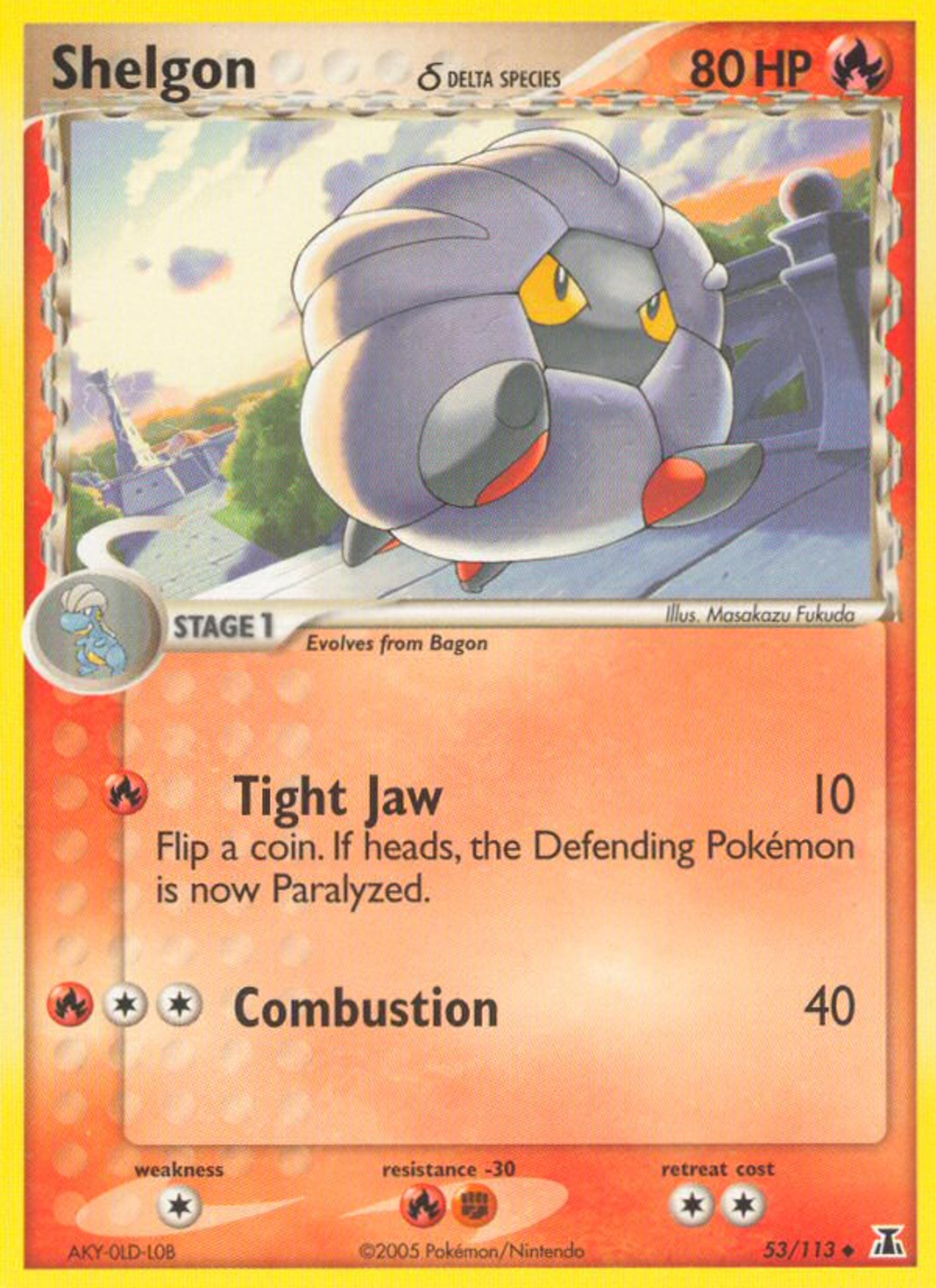 Shelgon — Delta Species — Pokemon