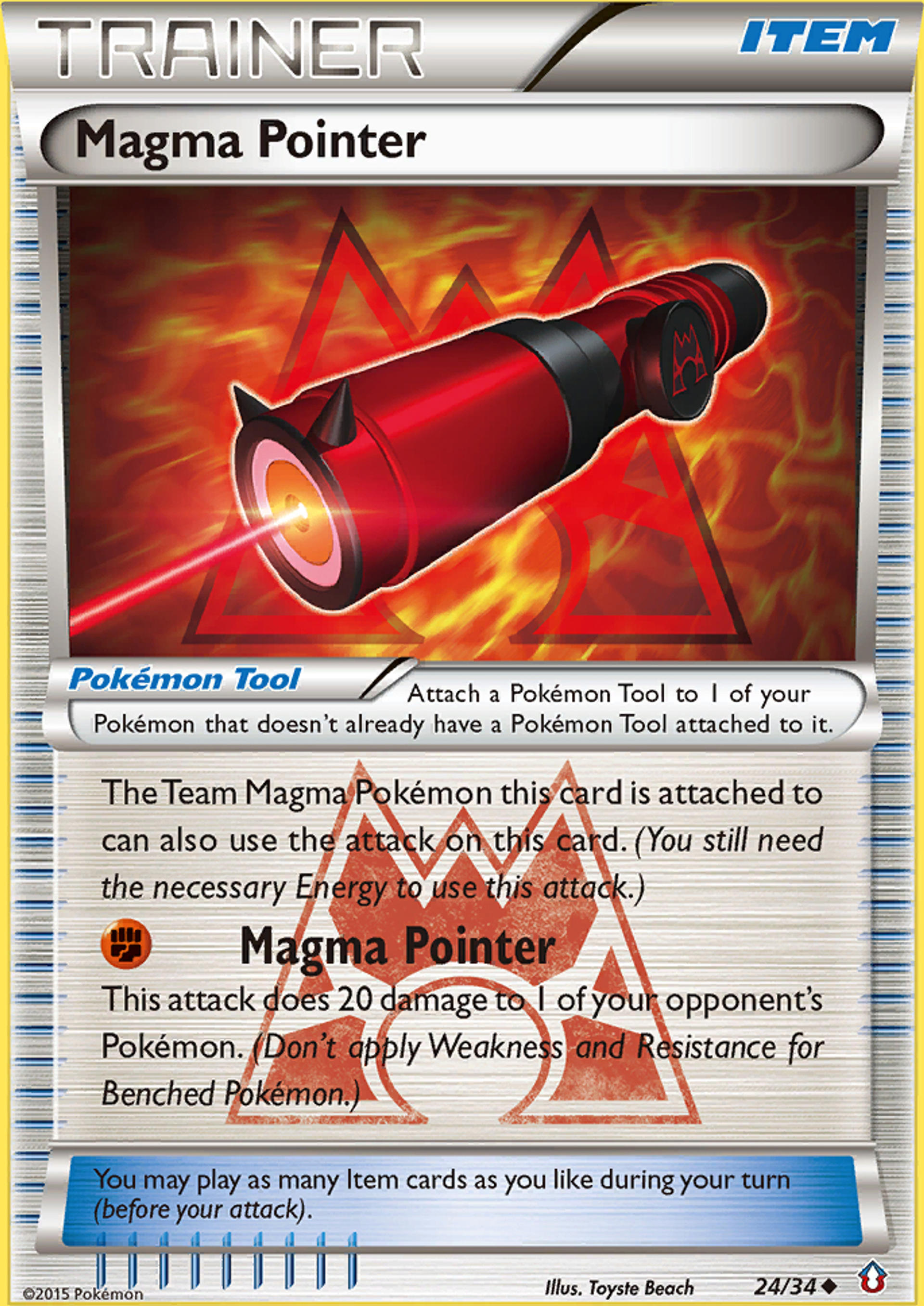 Pointeur Magma — Double Crisis — Pokemon