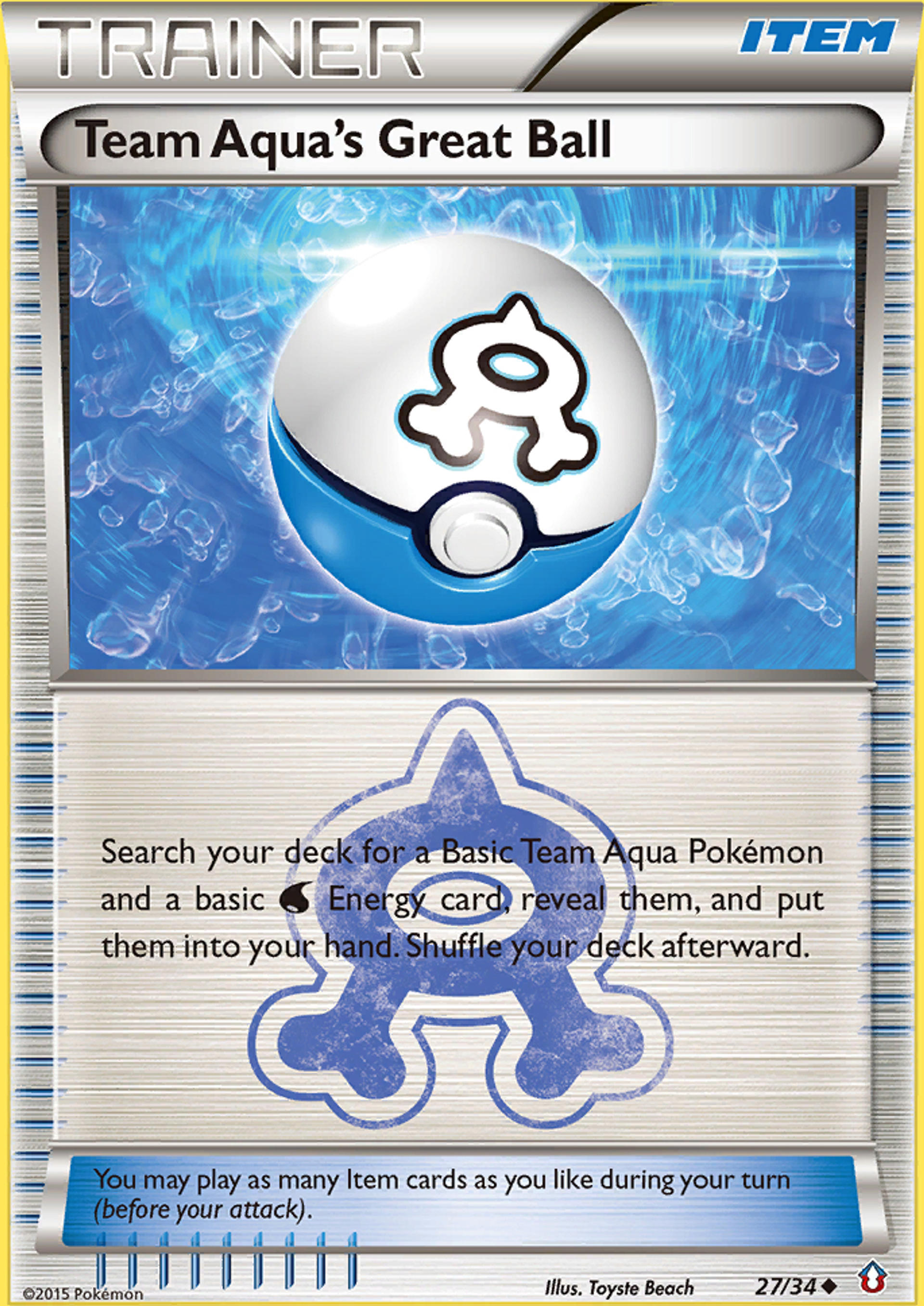 Team Aqua's Great Ball — Double Crisis — Pokemon