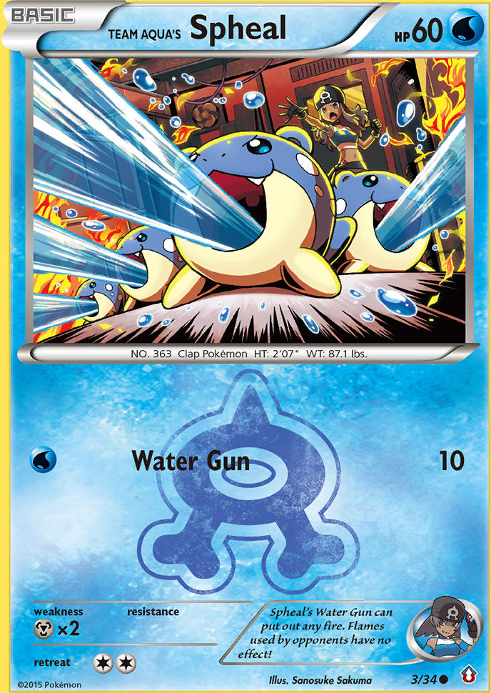 Team Aqua's Spheal — Double Crisis — Pokemon