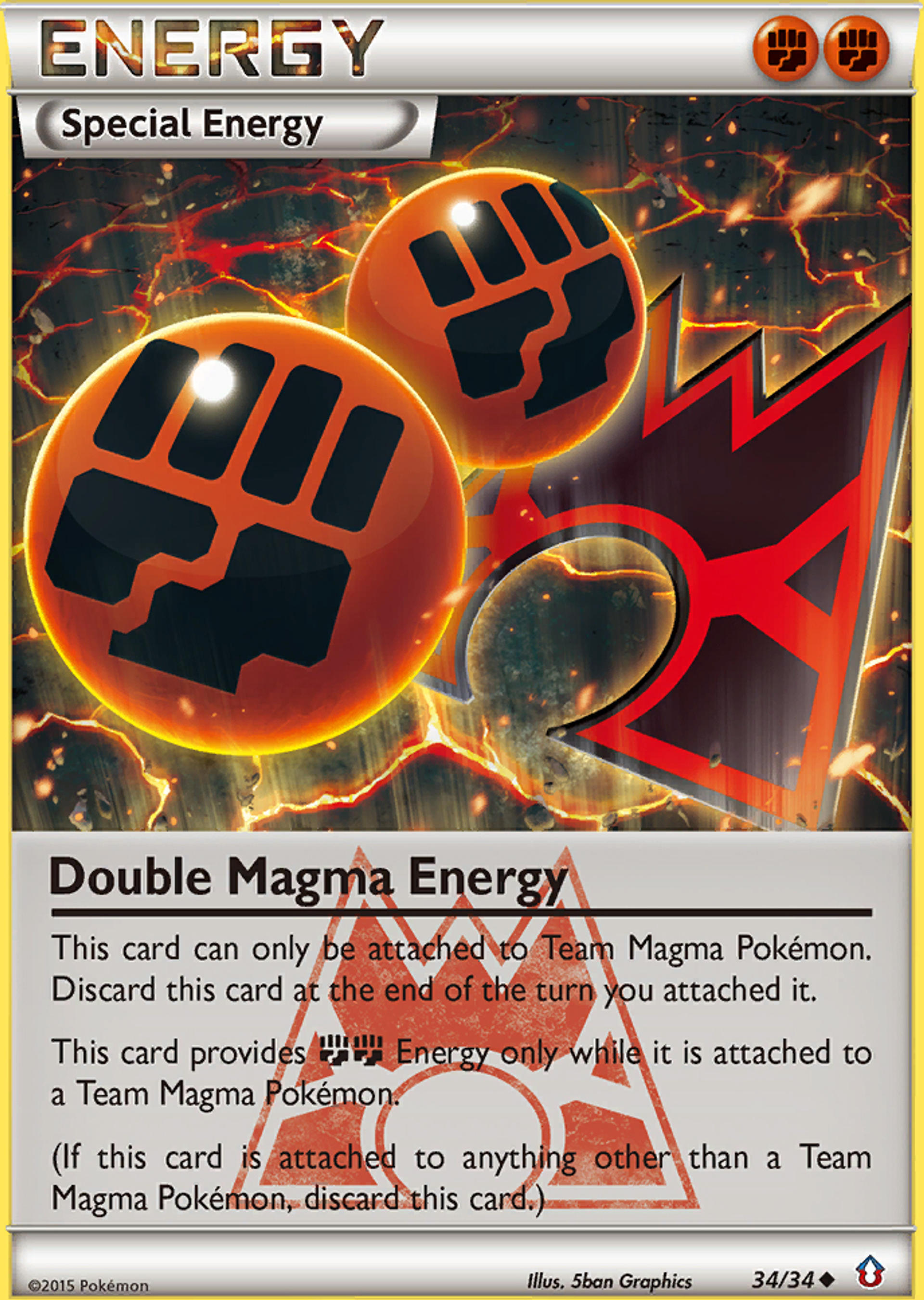 Double Magma Energy — Double Crisis — Pokemon