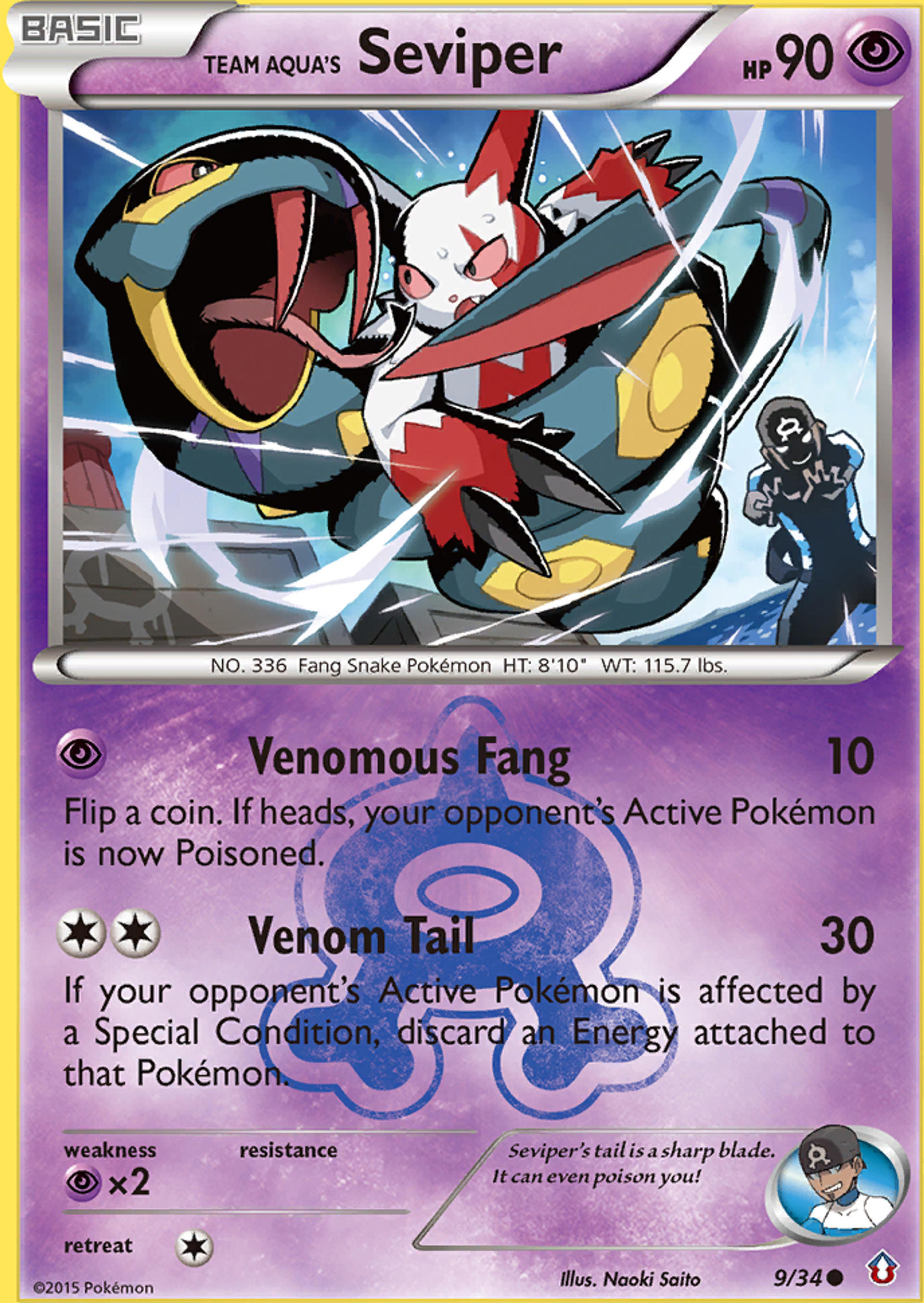Team Aqua's Seviper — Double Crisis — Pokemon