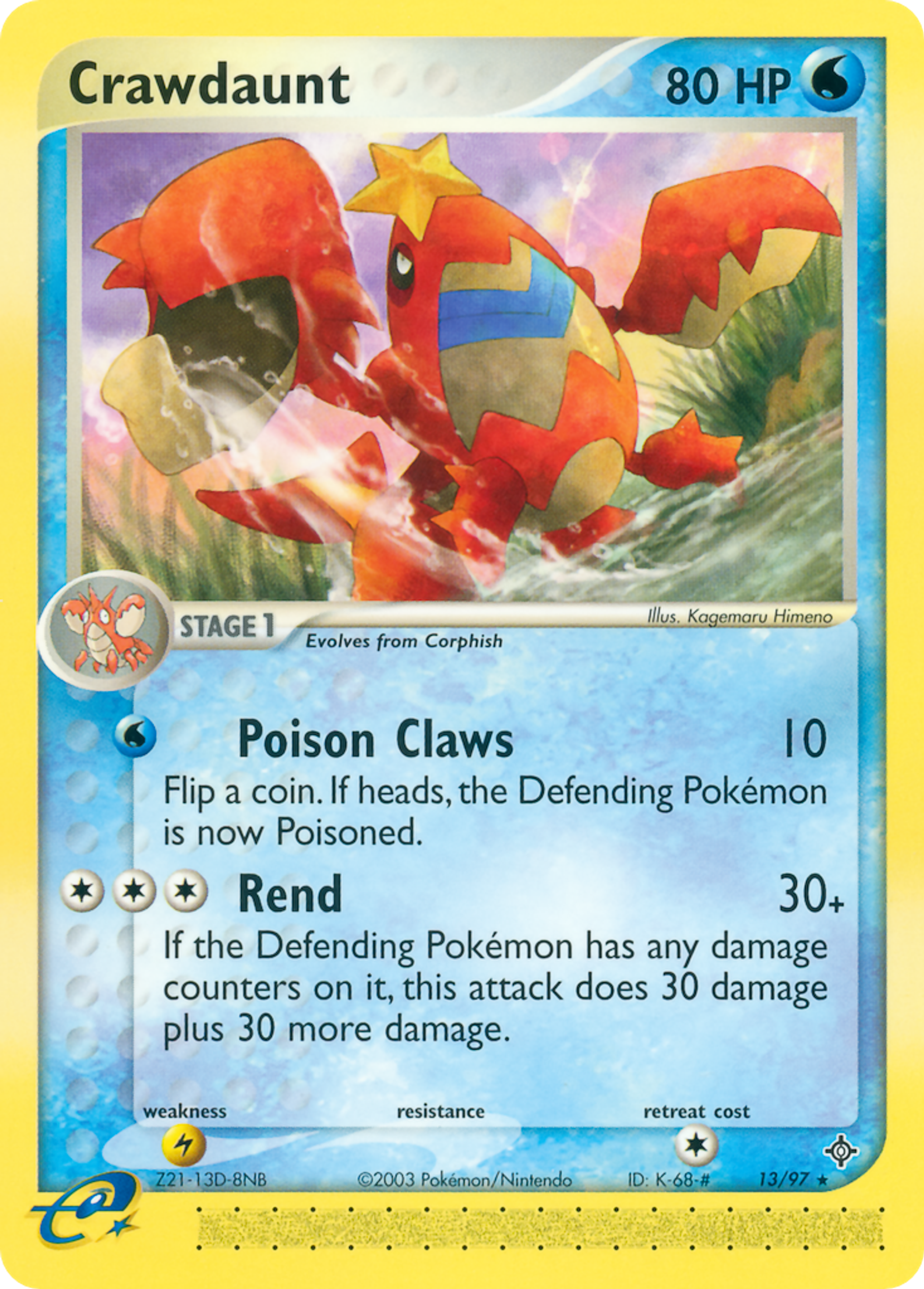 Crawdaunt — Dragon — Pokemon