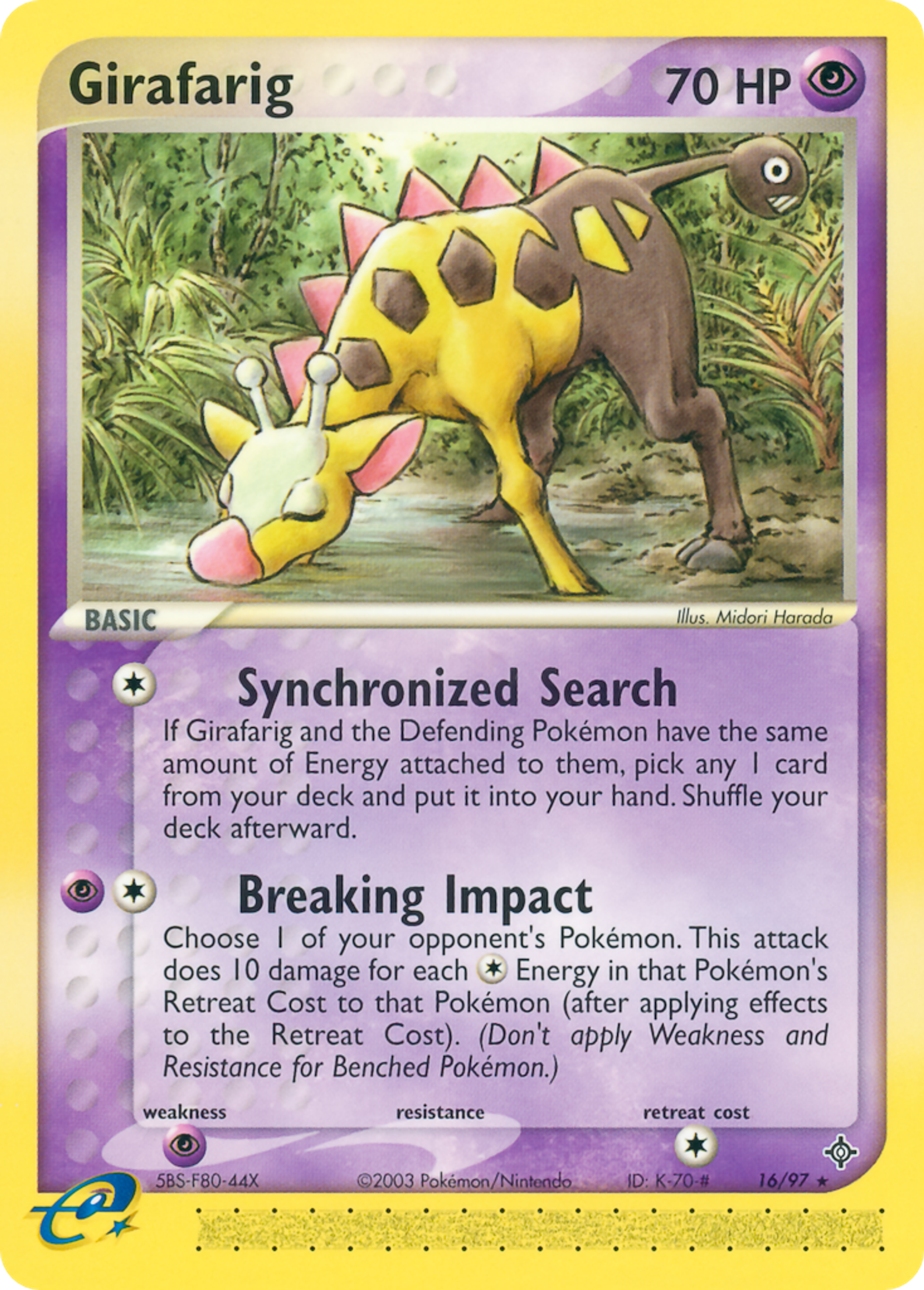 Girafarig — Dragon — Pokemon
