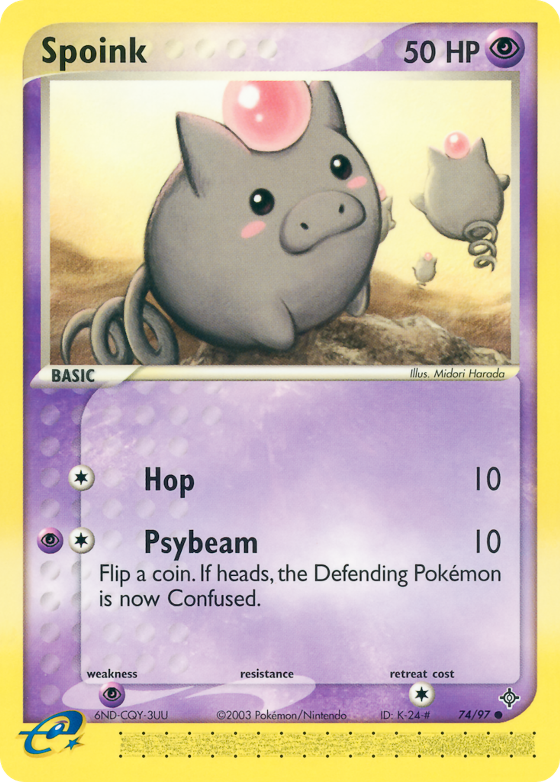 Spoink — Dragon — Pokemon