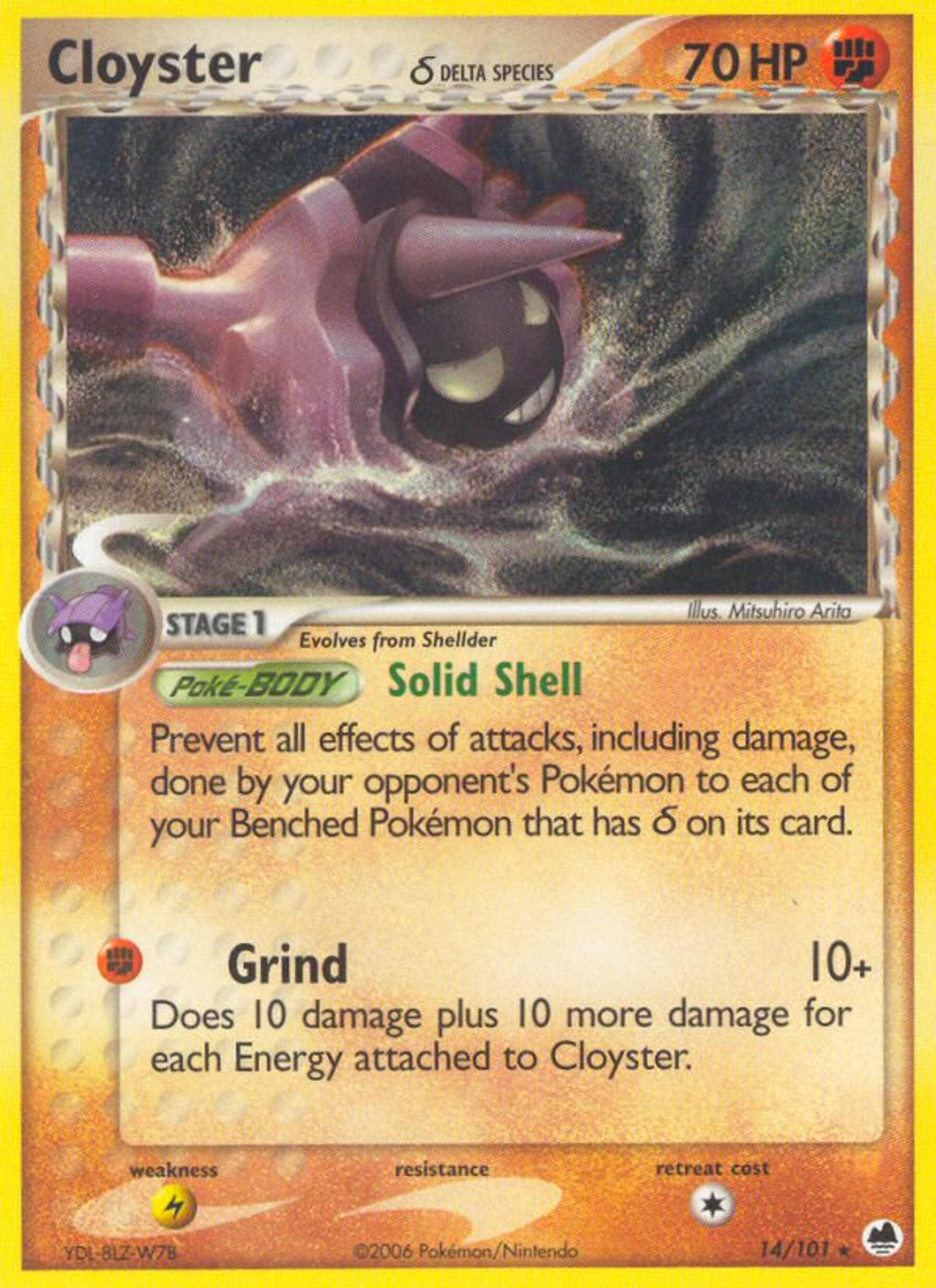 Cloyster — Dragon Frontiers — Pokemon