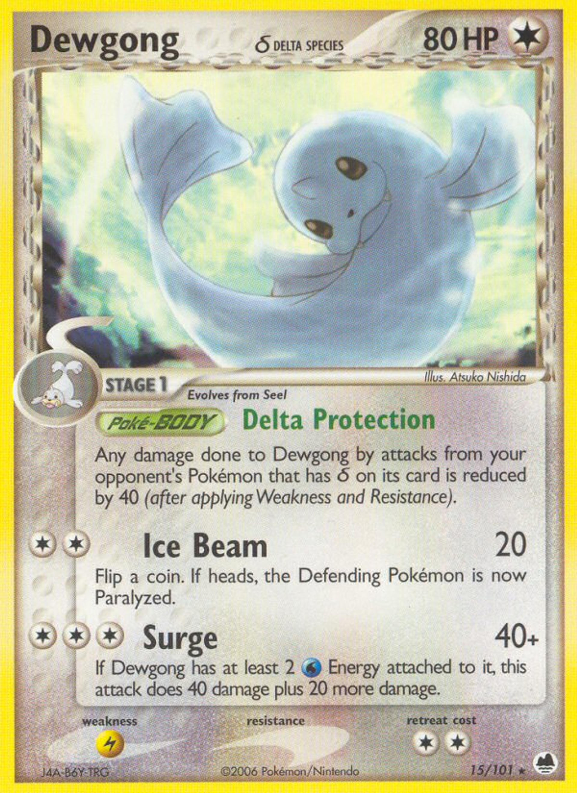 Dewgong — Dragon Frontiers — Pokemon