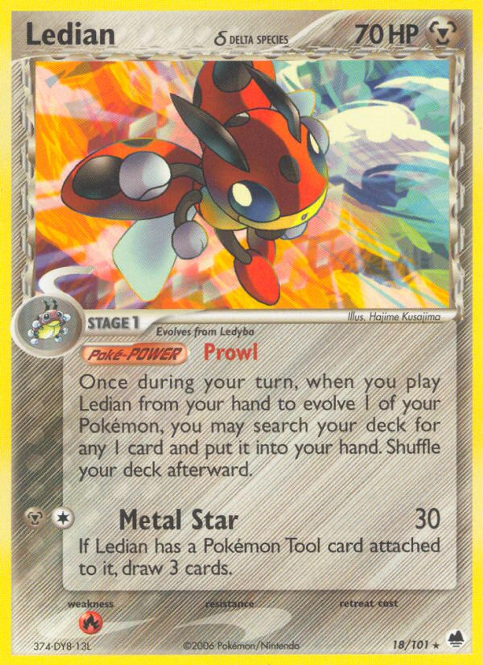 Ledian — Dragon Frontiers — Pokemon