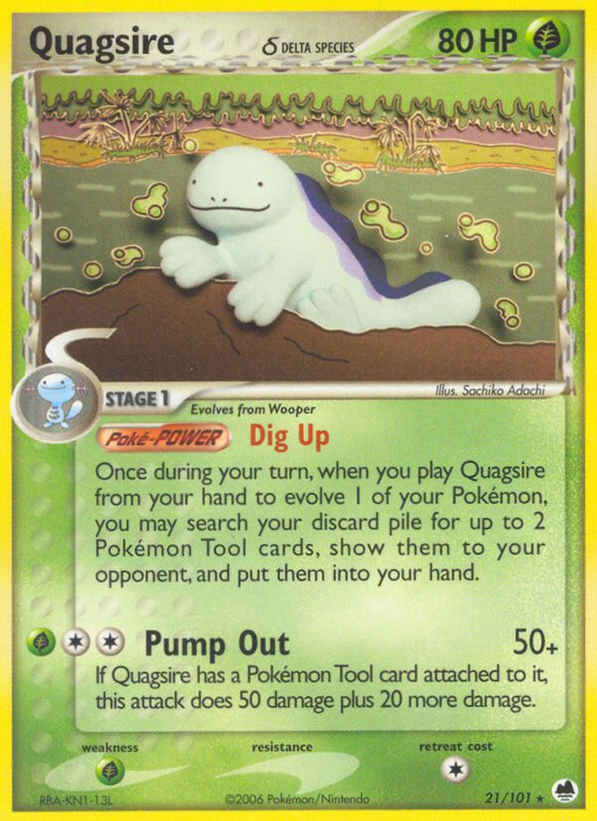 Quagsire — Dragon Frontiers — Pokemon