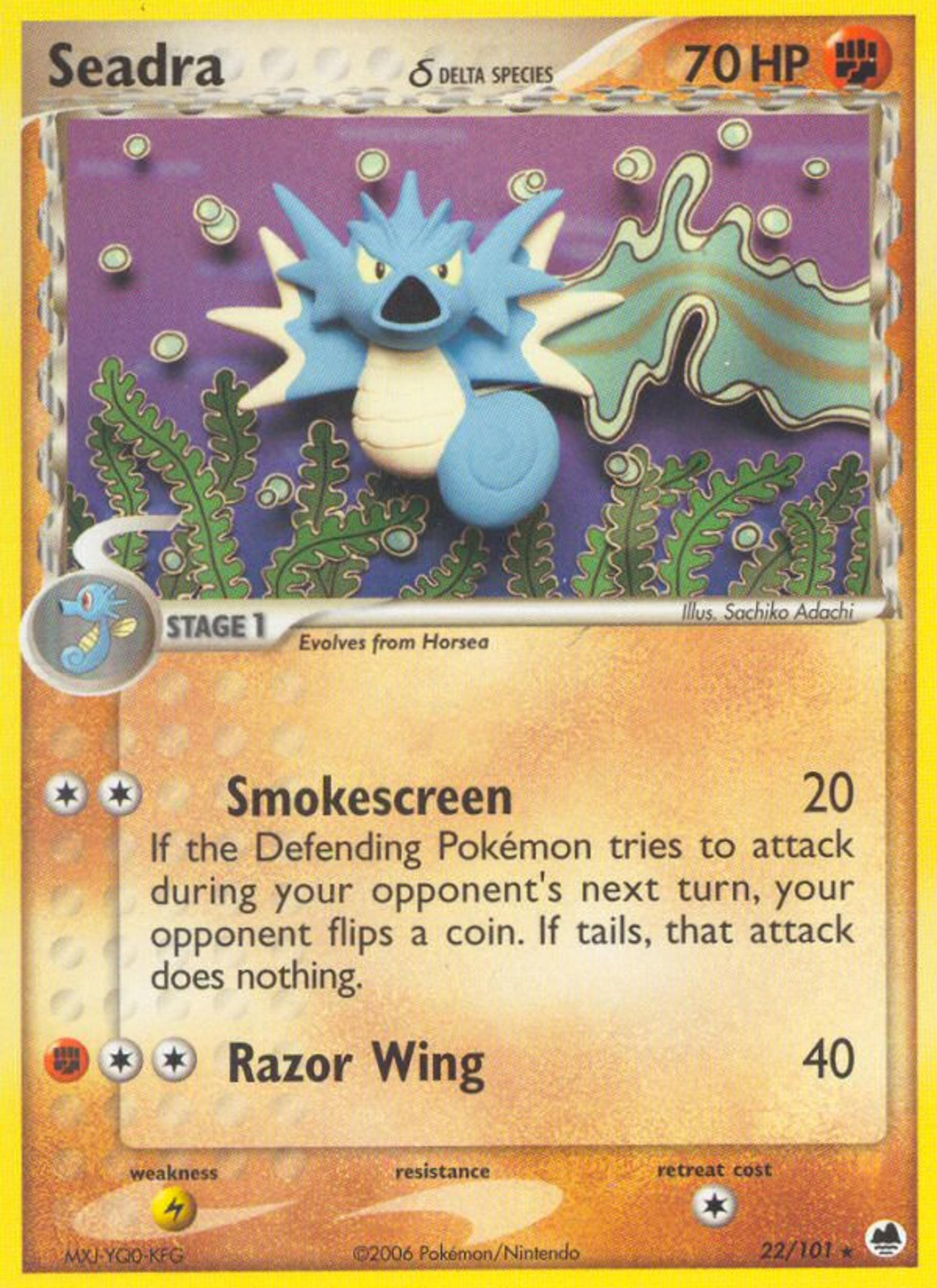 Seadra — Dragon Frontiers — Pokémon