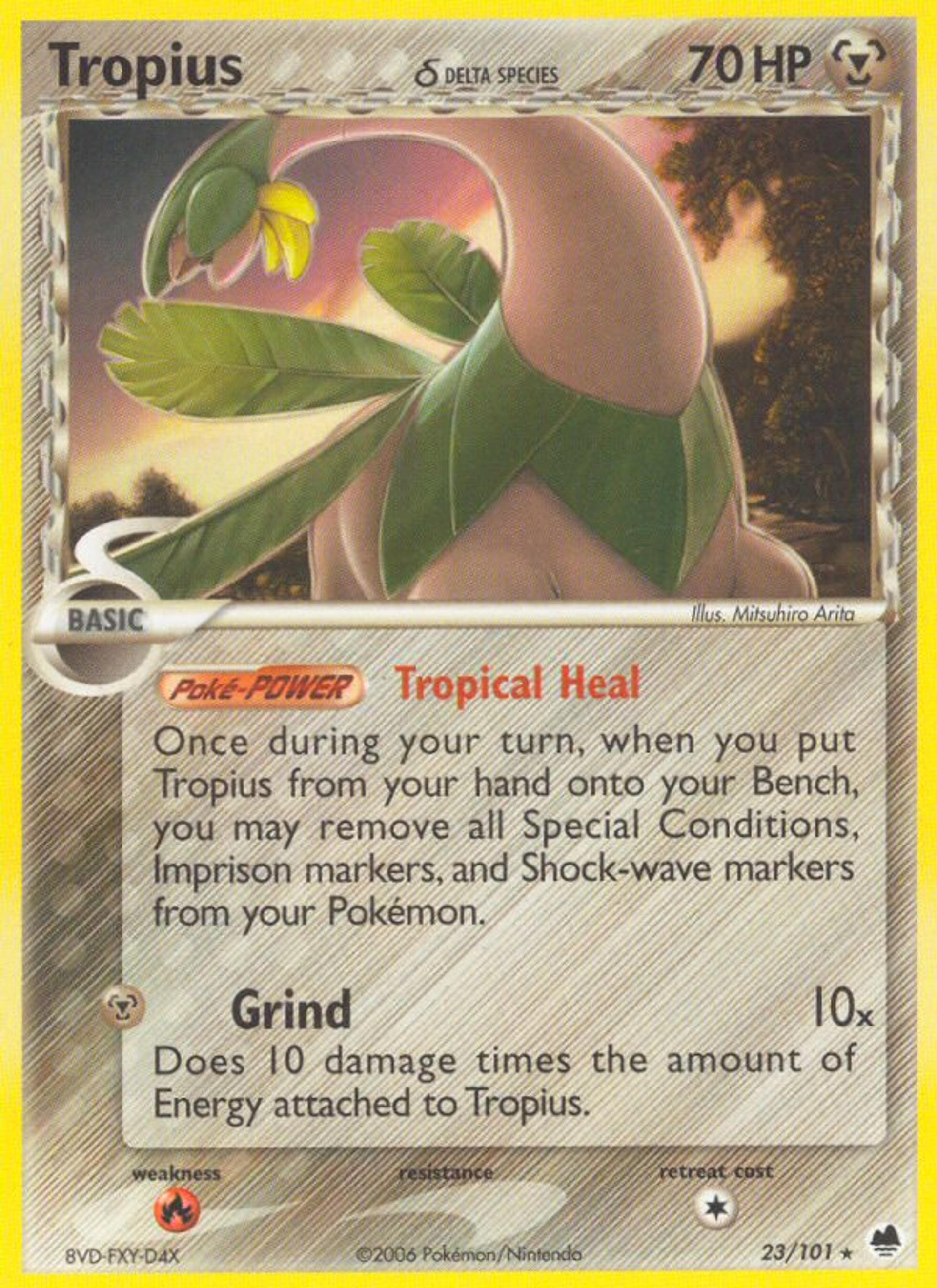 Tropius — Dragon Frontiers — Pokemon