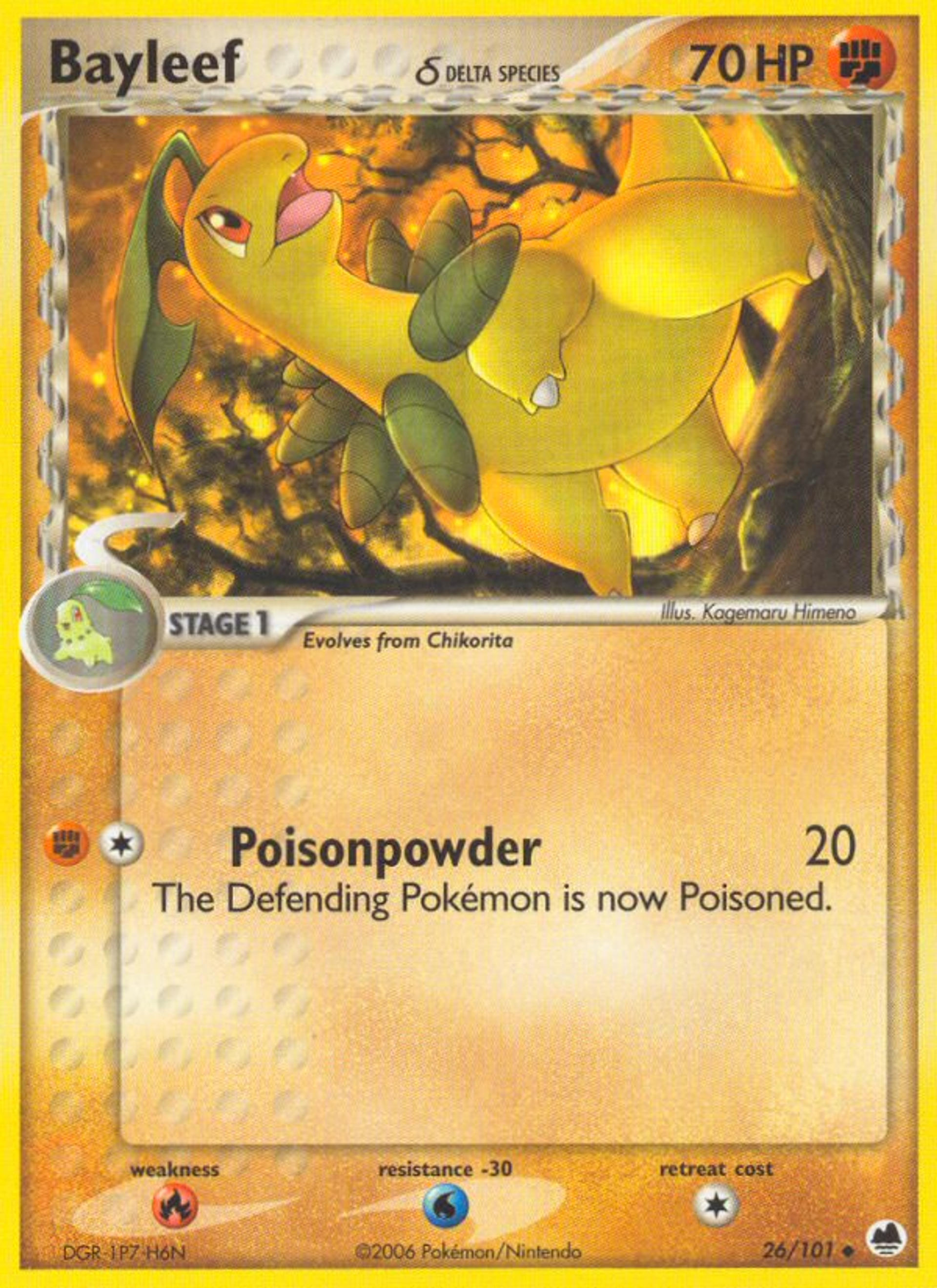 Bayleef — Dragon Frontiers — Pokemon