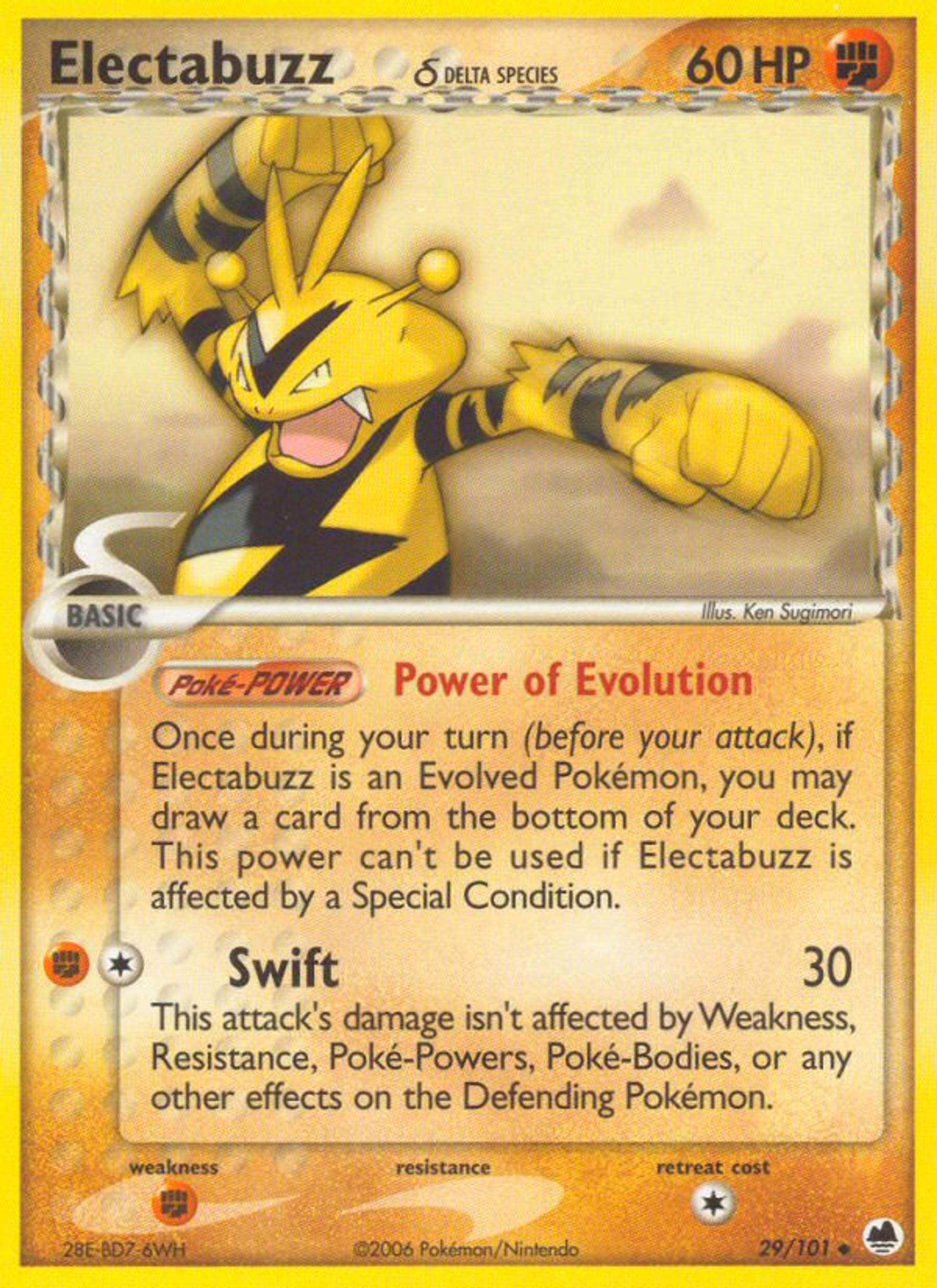 Electabuzz — Dragon Frontiers — Pokemon