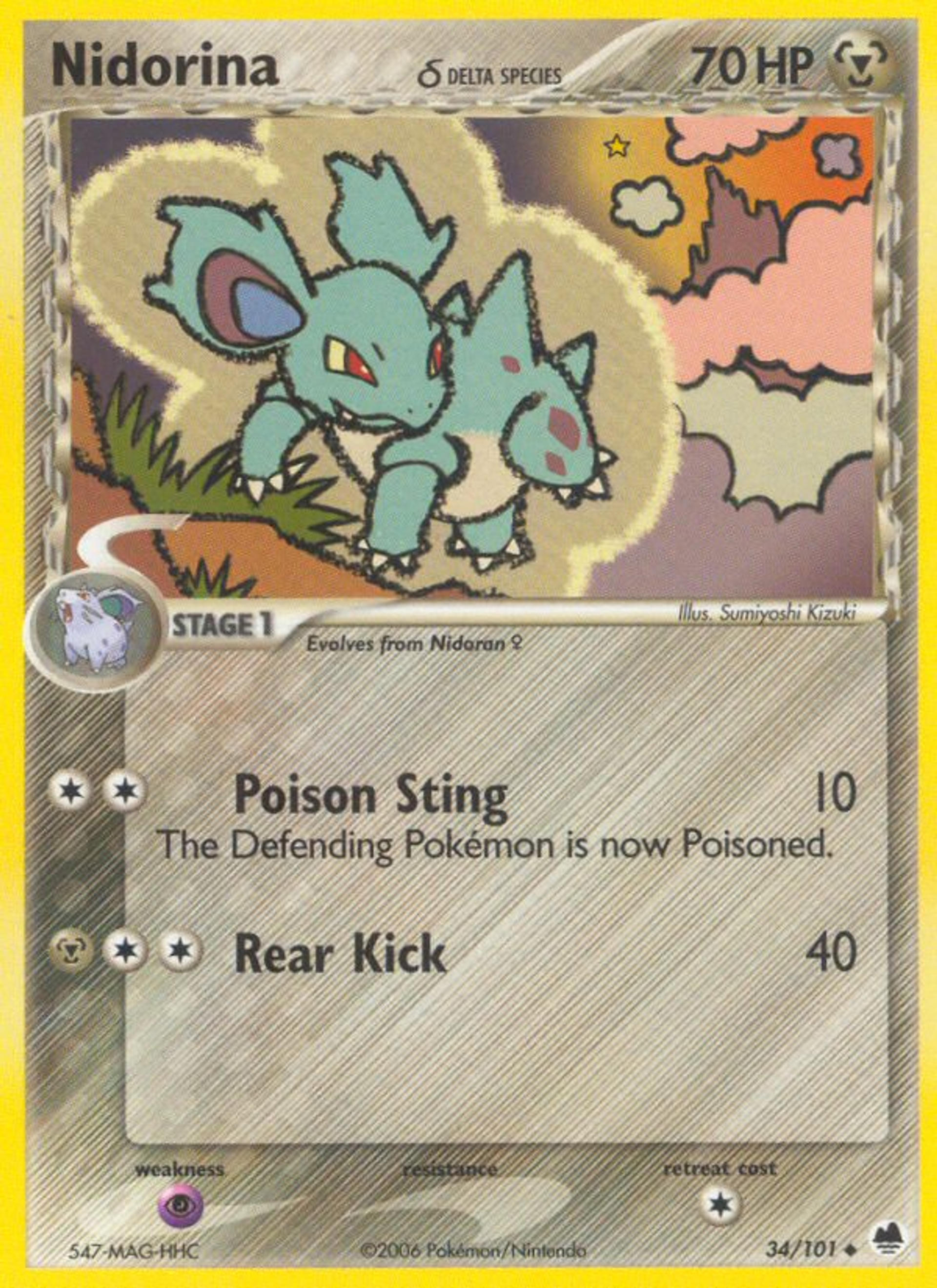 Nidorina — Dragon Frontiers — Pokemon
