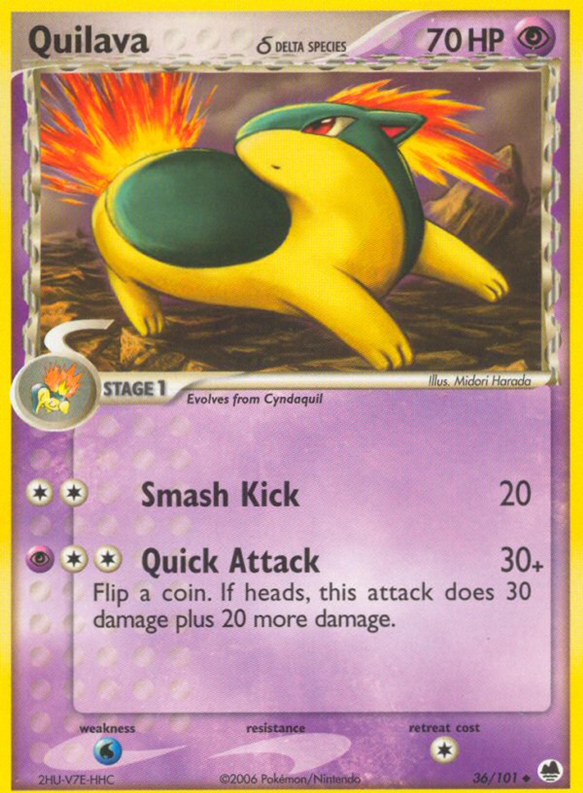 Quilava — Dragon Frontiers — Pokemon