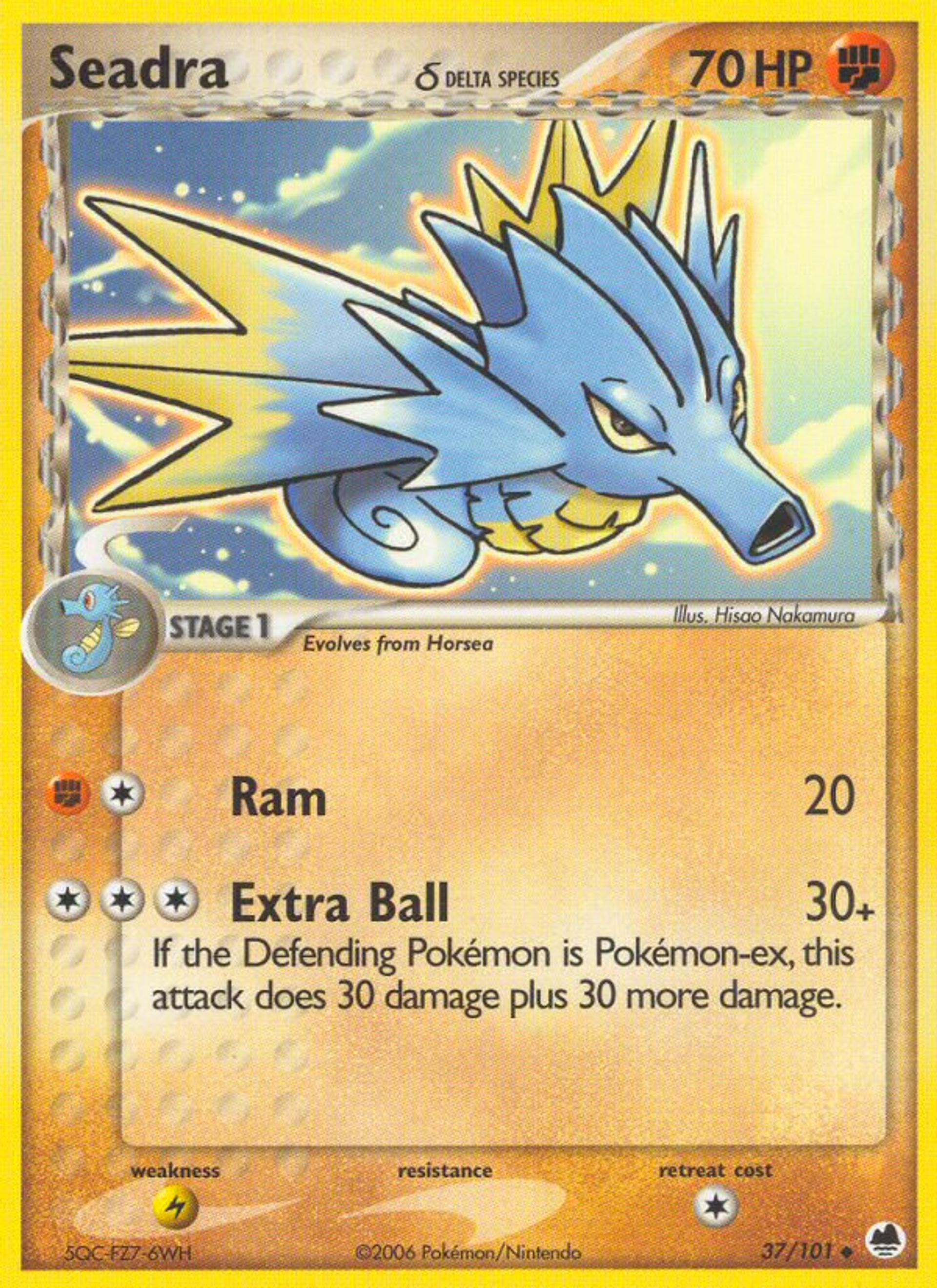 Seadra — Dragon Frontiers — Pokemon