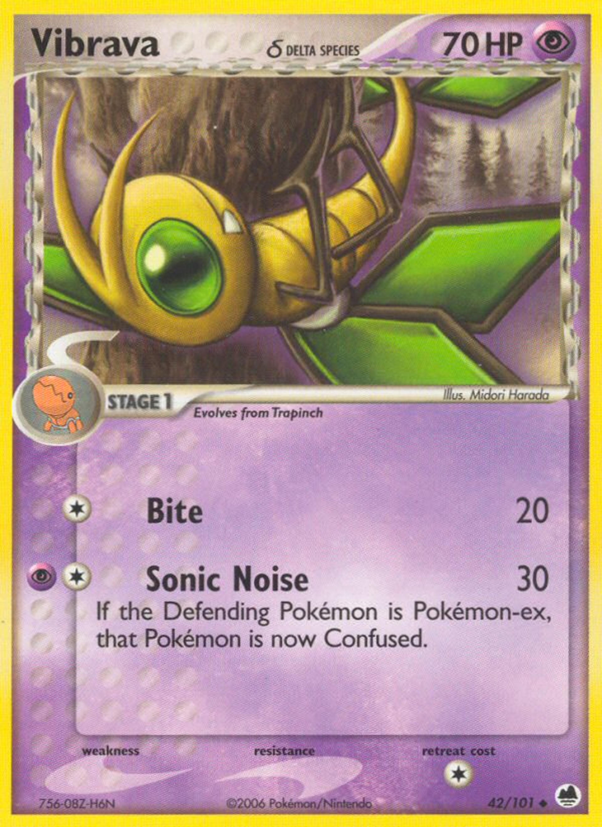 Vibrava — Dragon Frontiers — Pokemon
