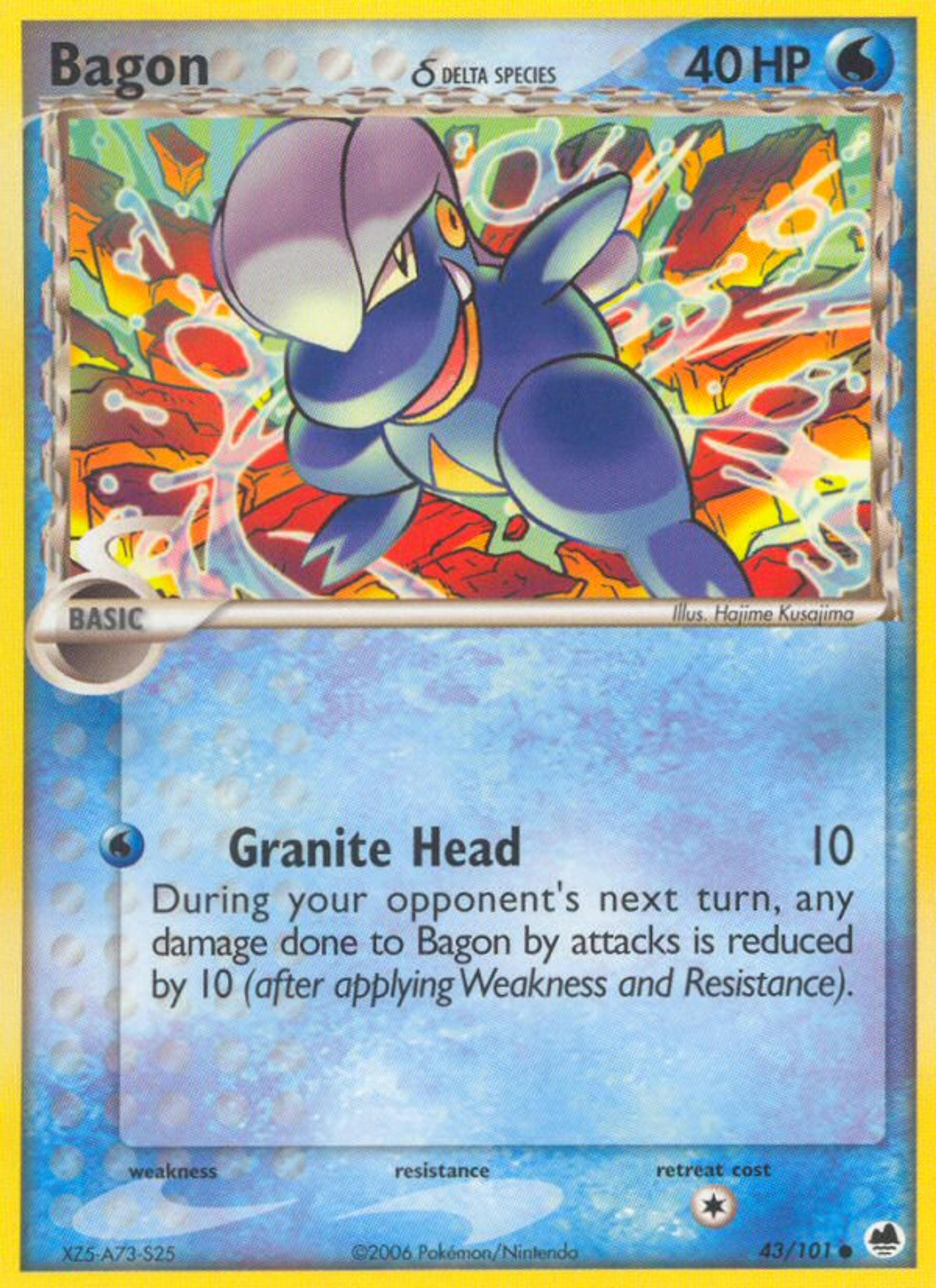 Bagon — Dragon Frontiers — Pokemon