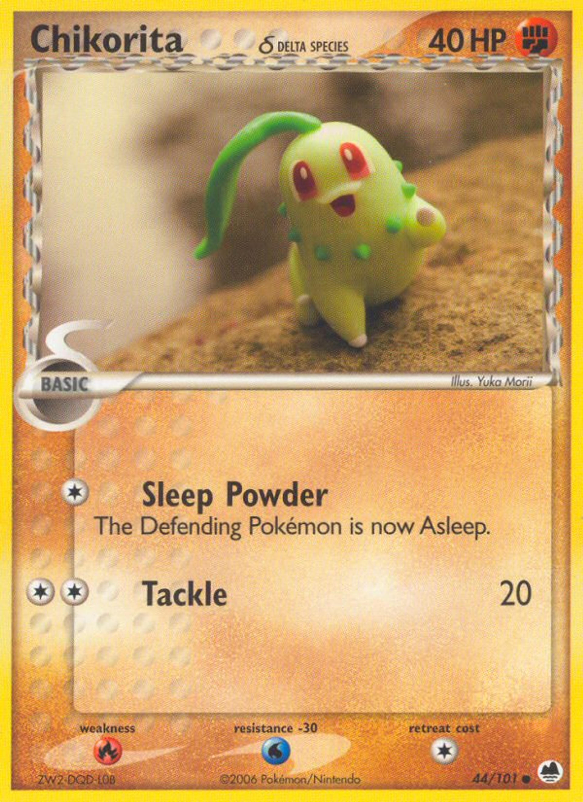 Chikorita — Dragon Frontiers — Pokemon