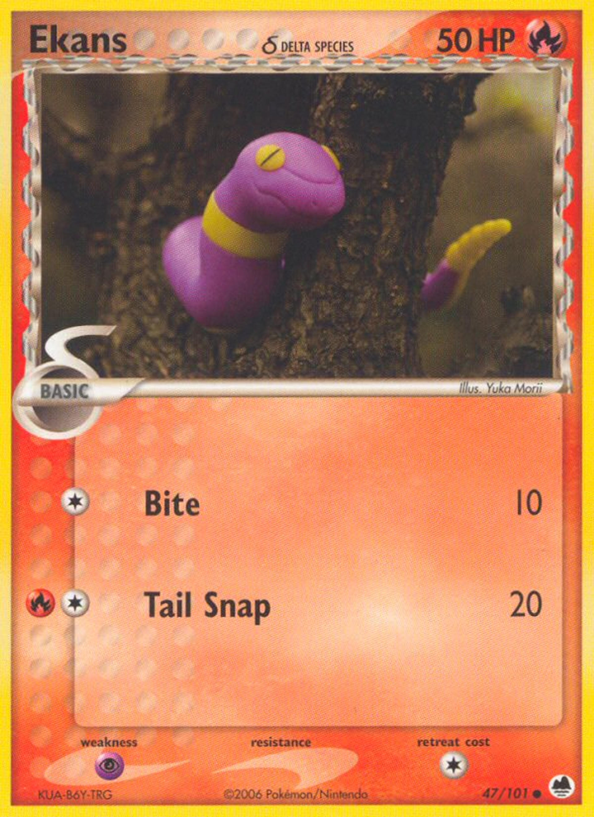 Ekans — Dragon Frontiers — Pokemon