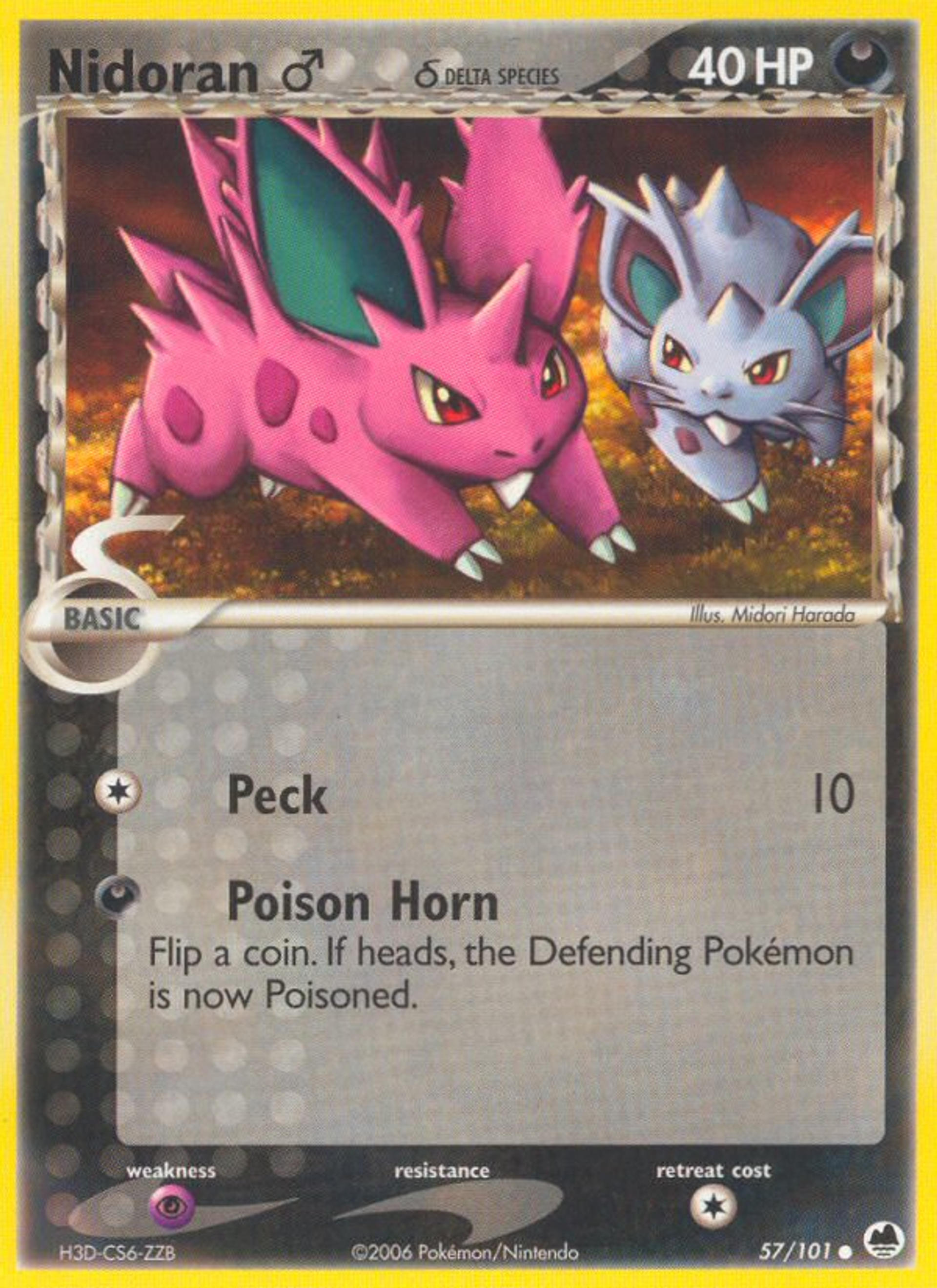 Nidoran M — Dragon Frontiers — Pokémon