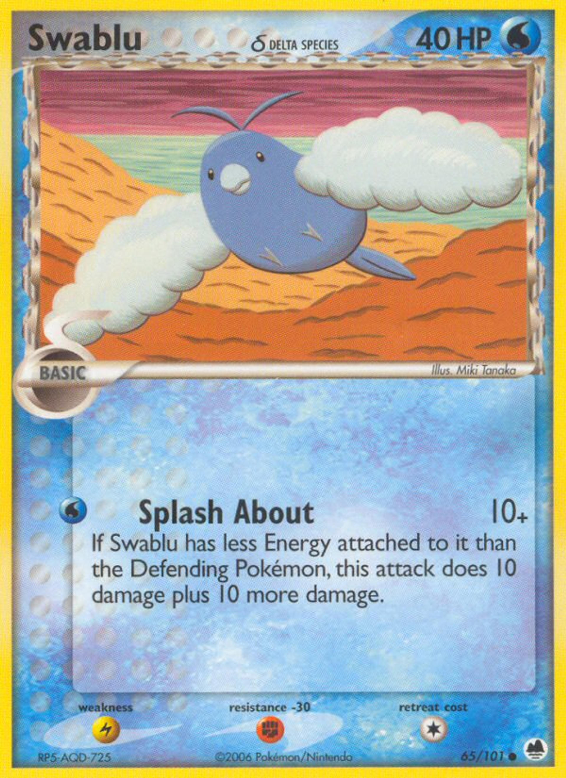 Swablu — Dragon Frontiers — Pokemon