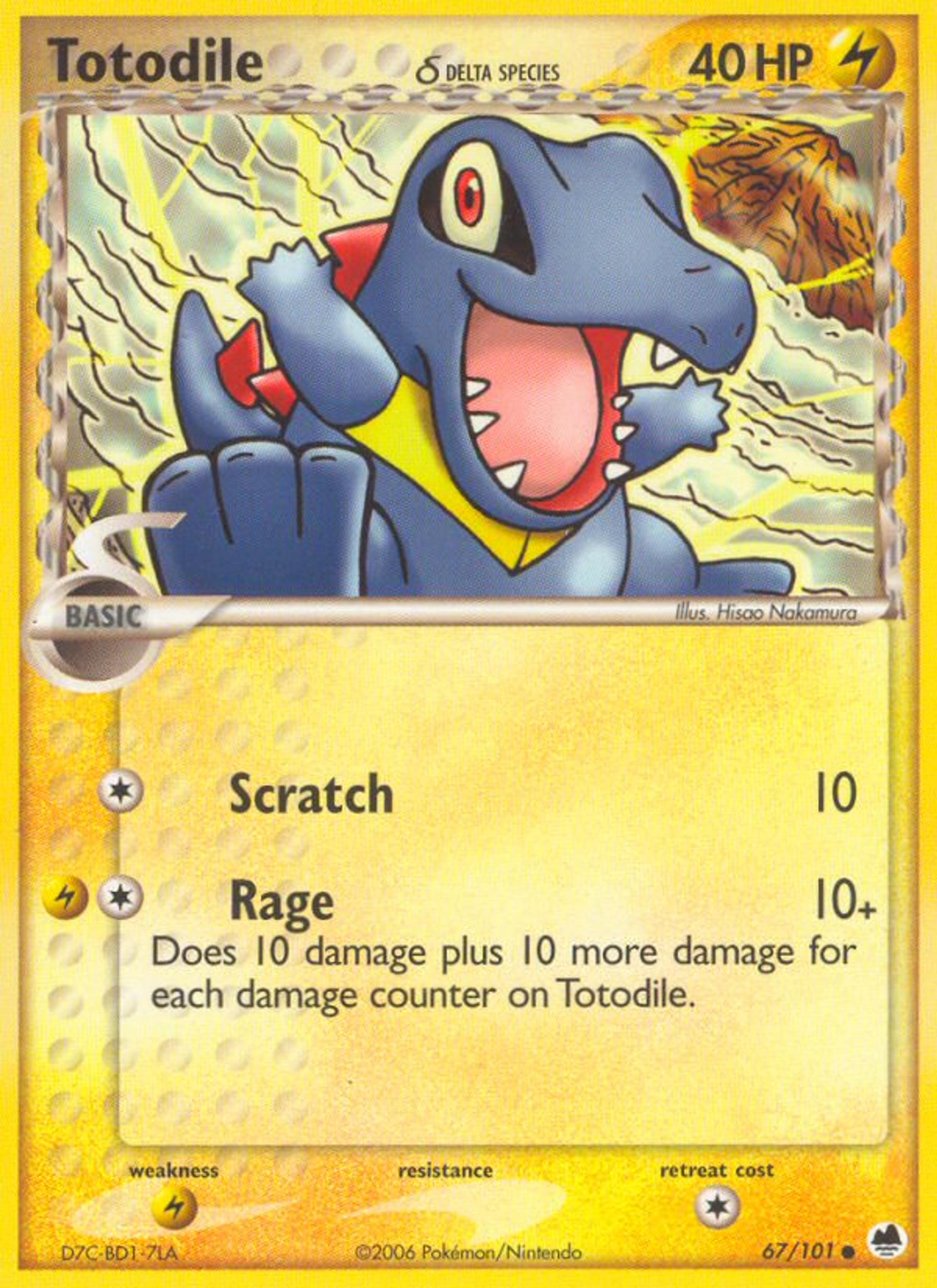 Totodile — Dragon Frontiers — Pokemon