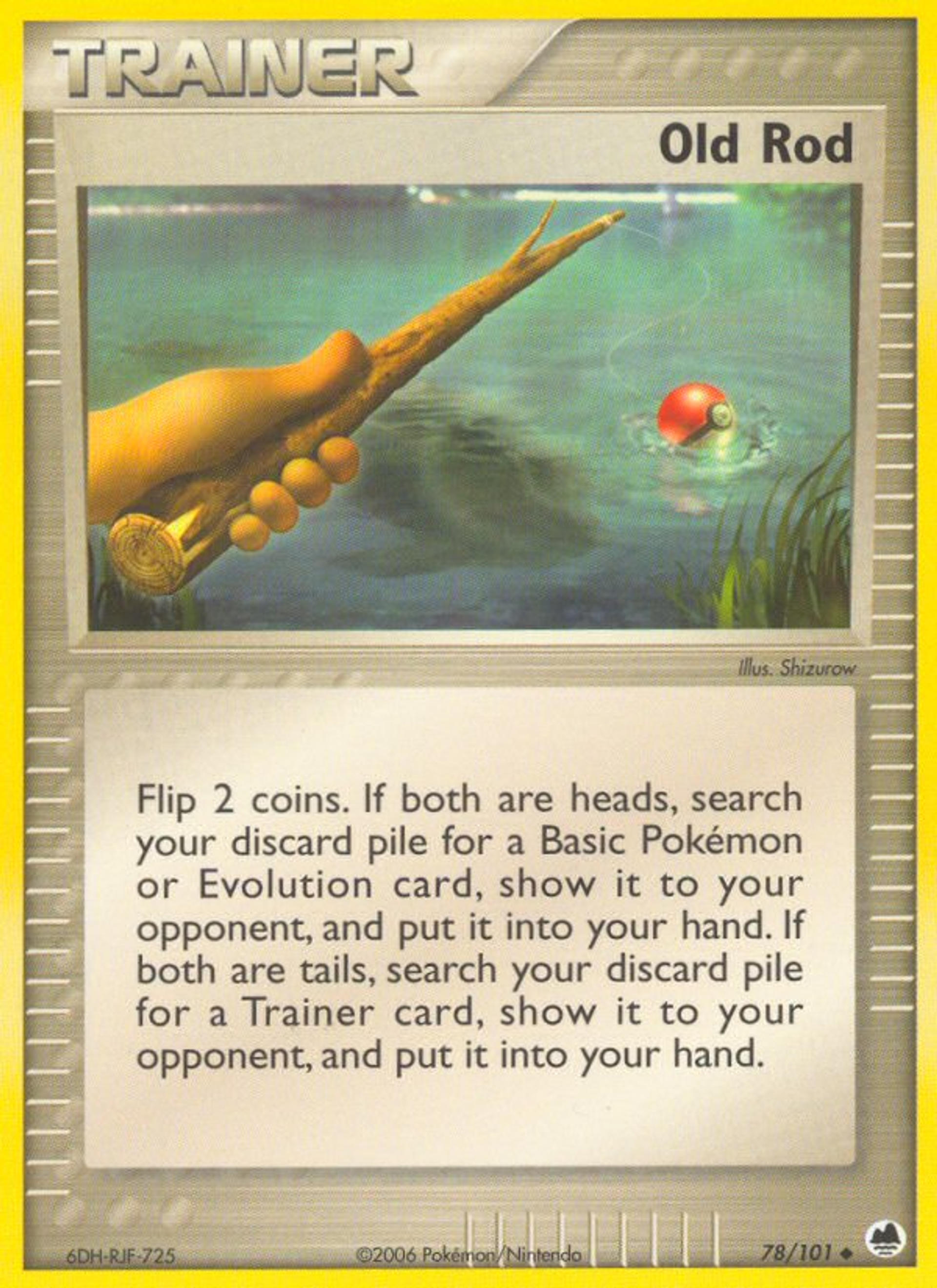 Old Rod — Dragon Frontiers — Pokemon