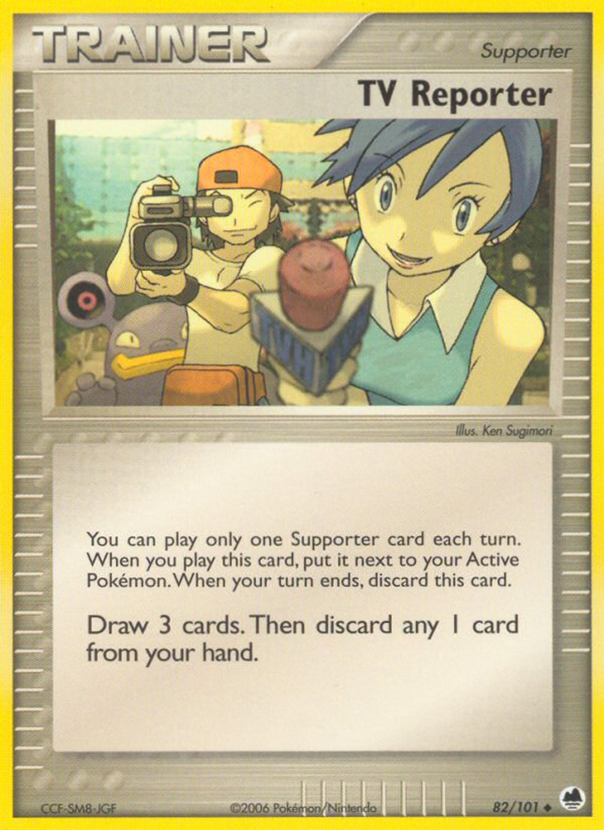 TV Reporter — Dragon Frontiers — Pokemon