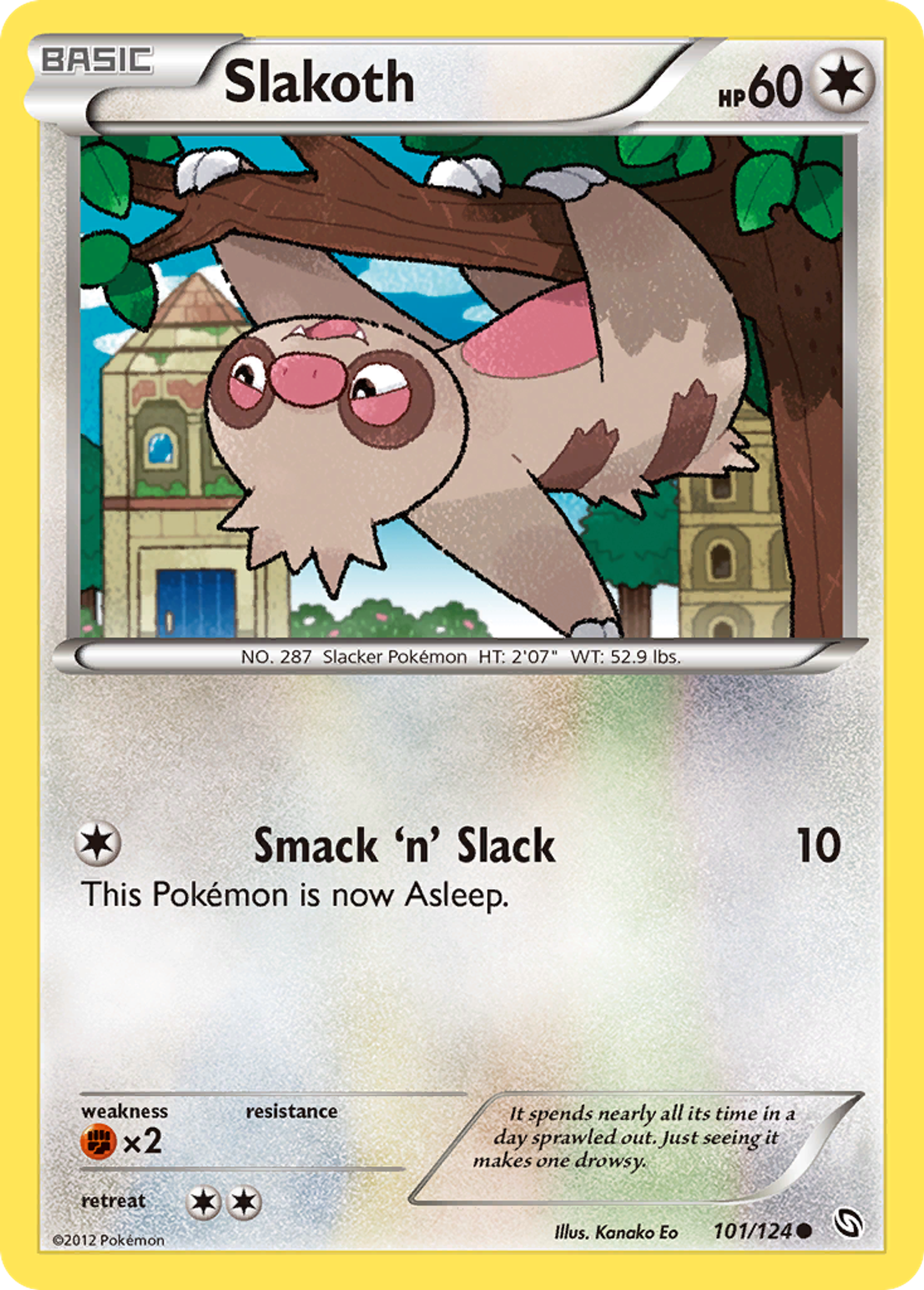 Slakoth — Dragons Exalted — Pokemon