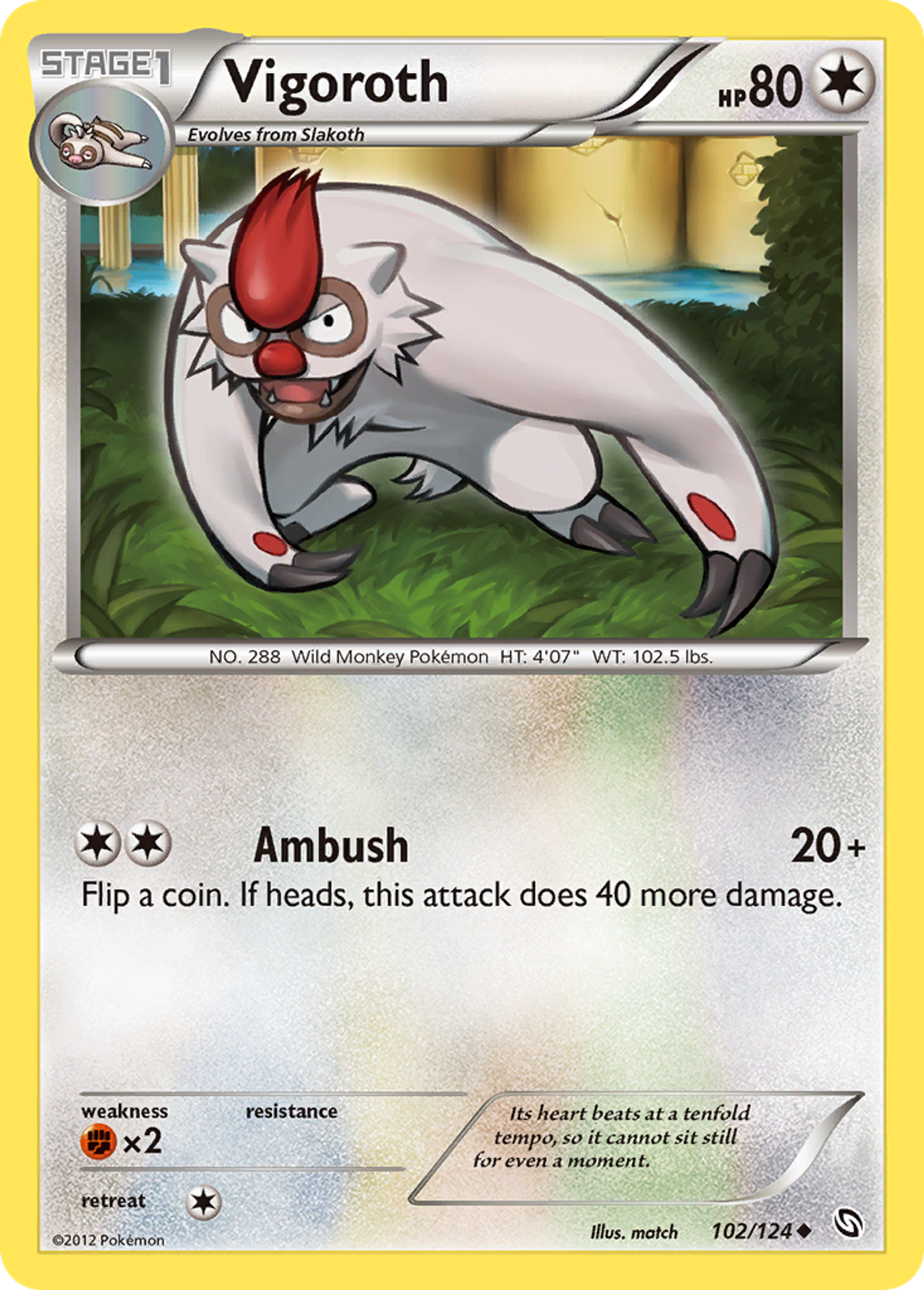 Vigoroth — Dragons Exalted — Pokemon