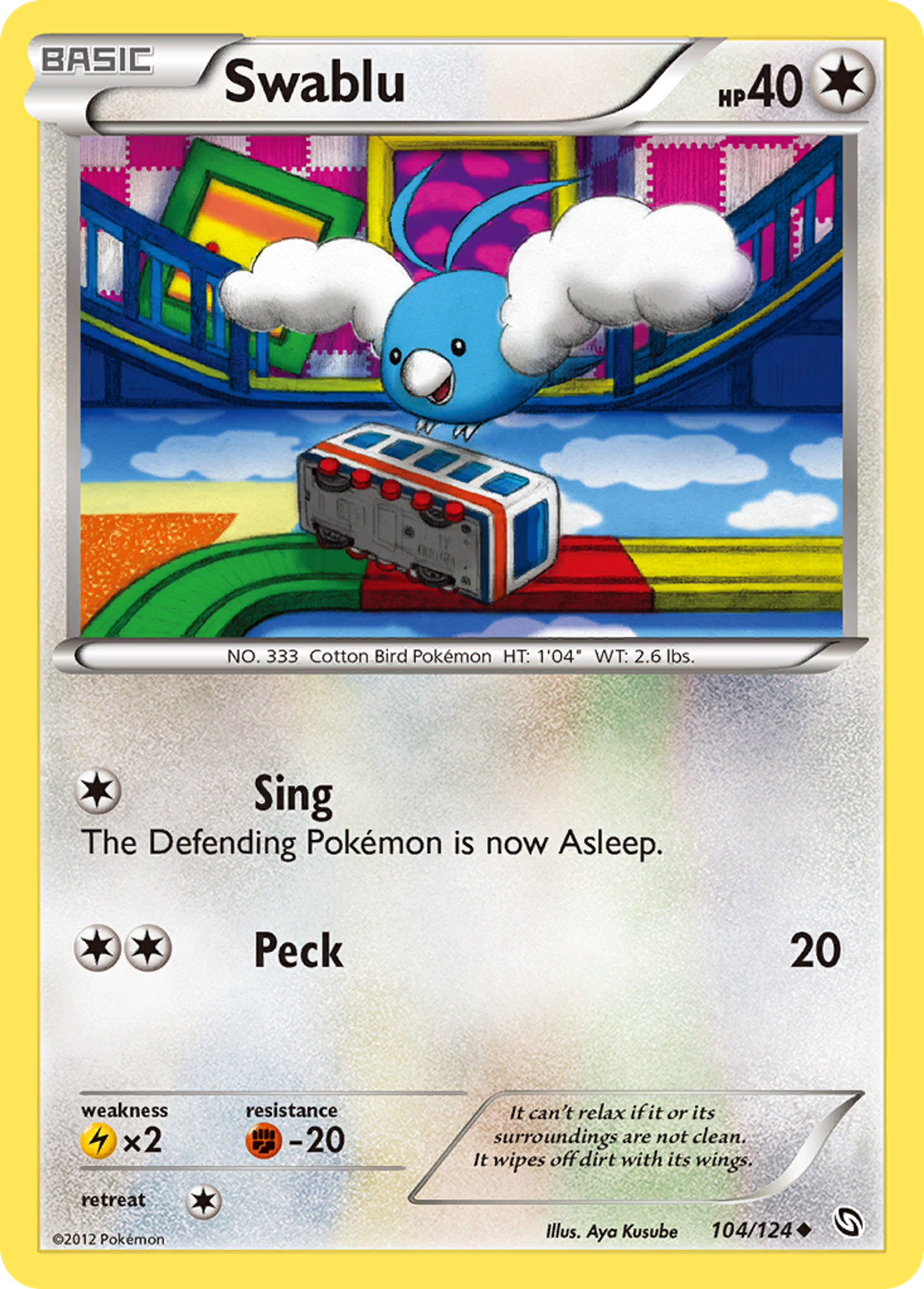 Swablu — Dragons Exalted — Pokemon