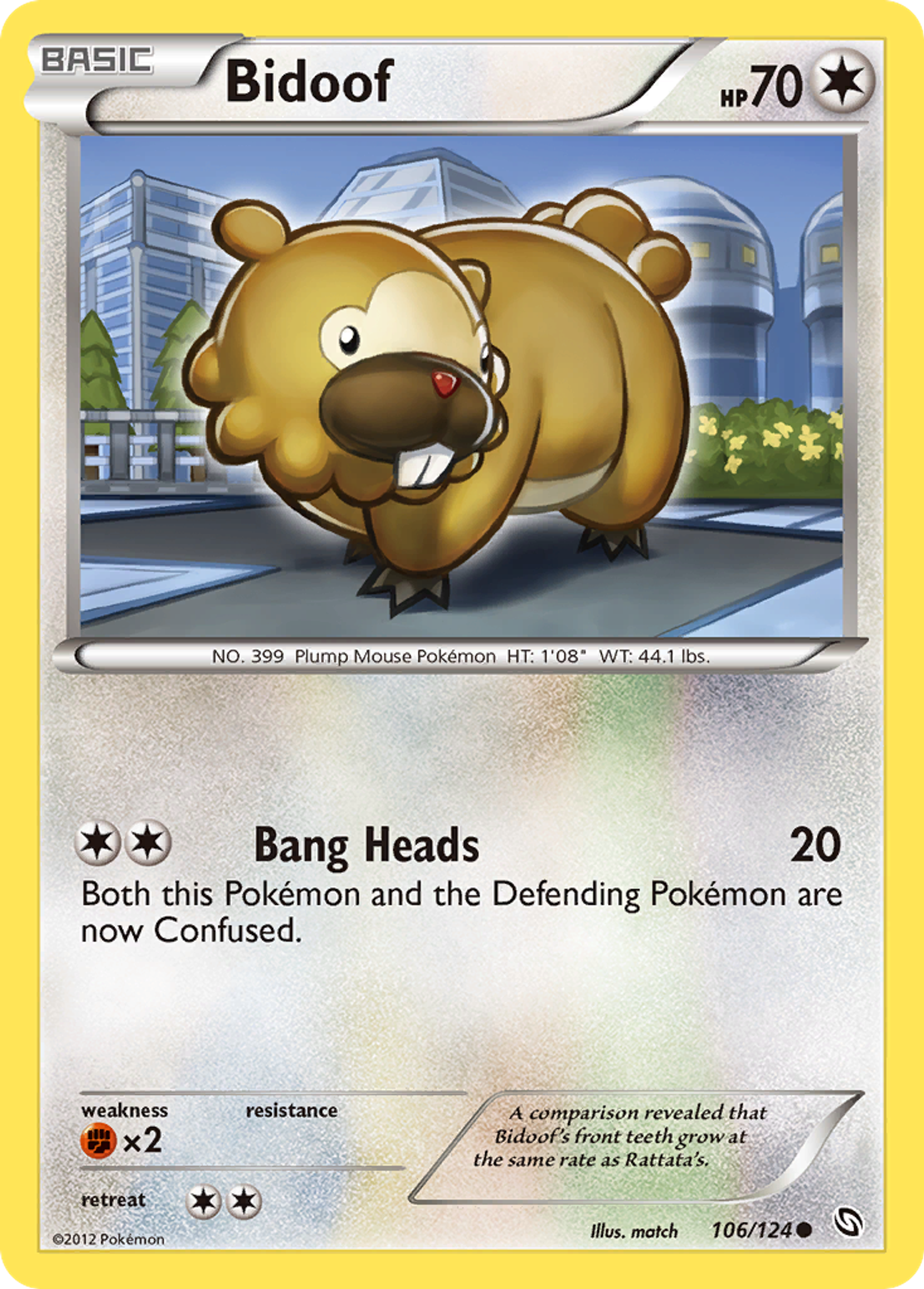 Bidoof — Dragons Exalted — Pokemon