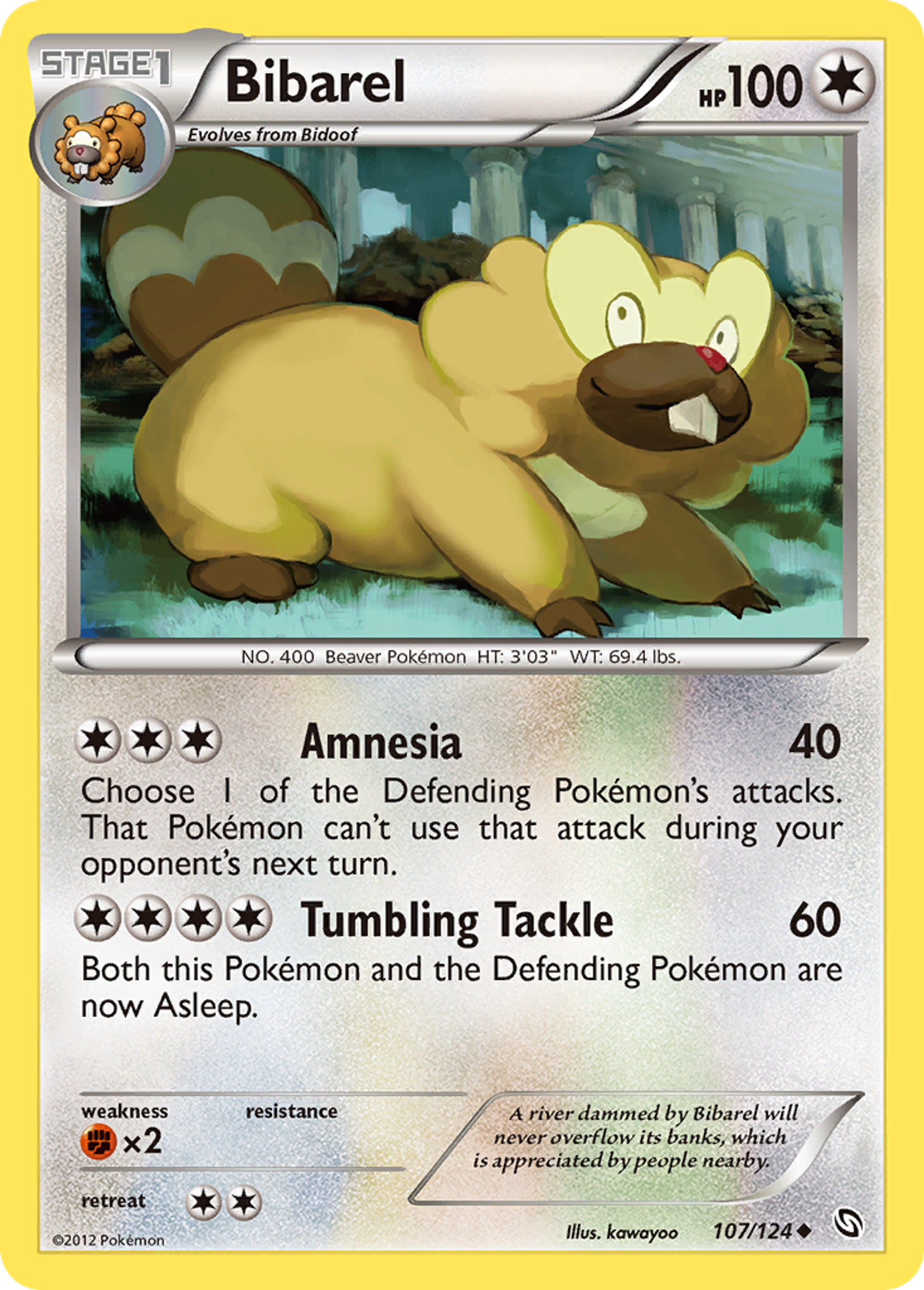 Bibarel — Dragons Exalted — Pokemon
