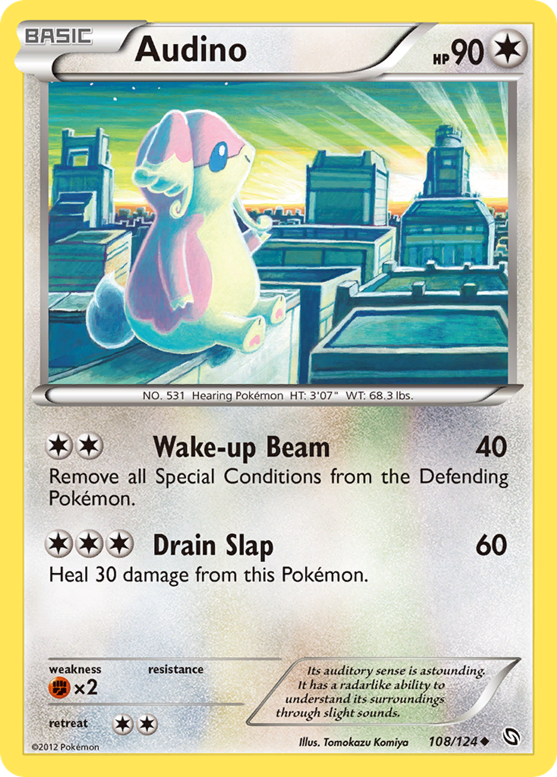 Audino — Dragons Exalted — Pokemon