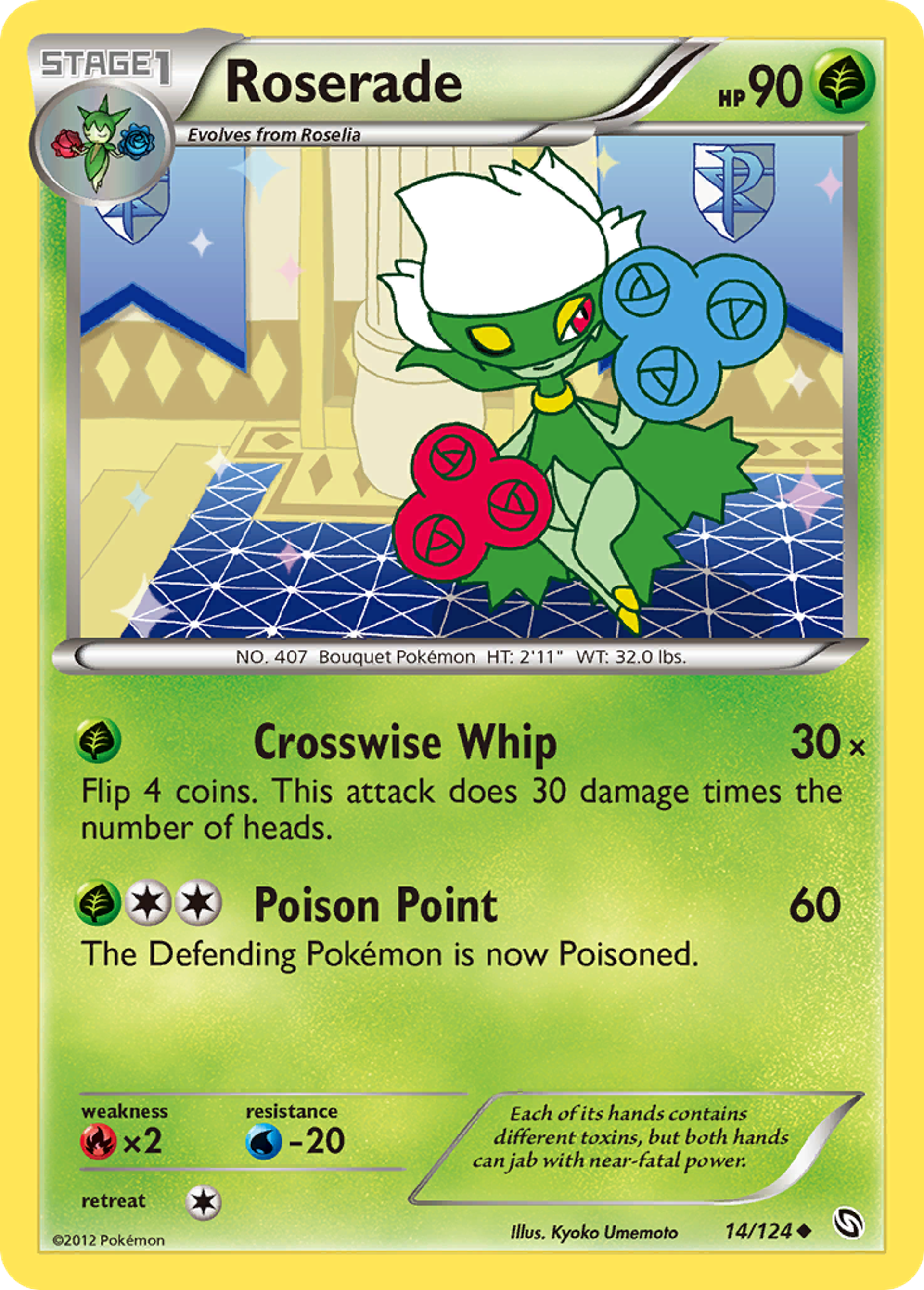 Roserade — Dragons Exalted — Pokemon