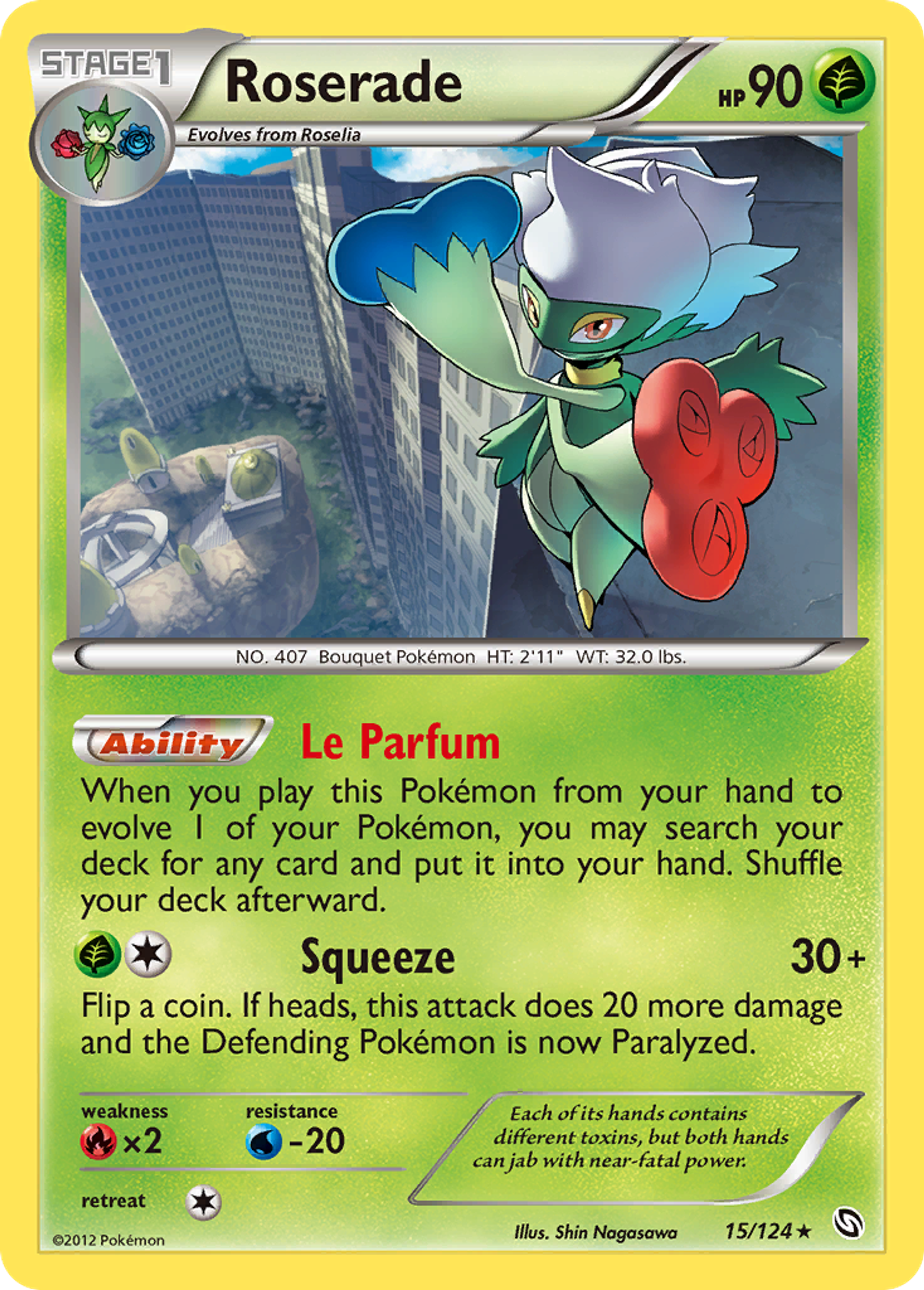 Roserade — Dragons Exalted — Pokemon