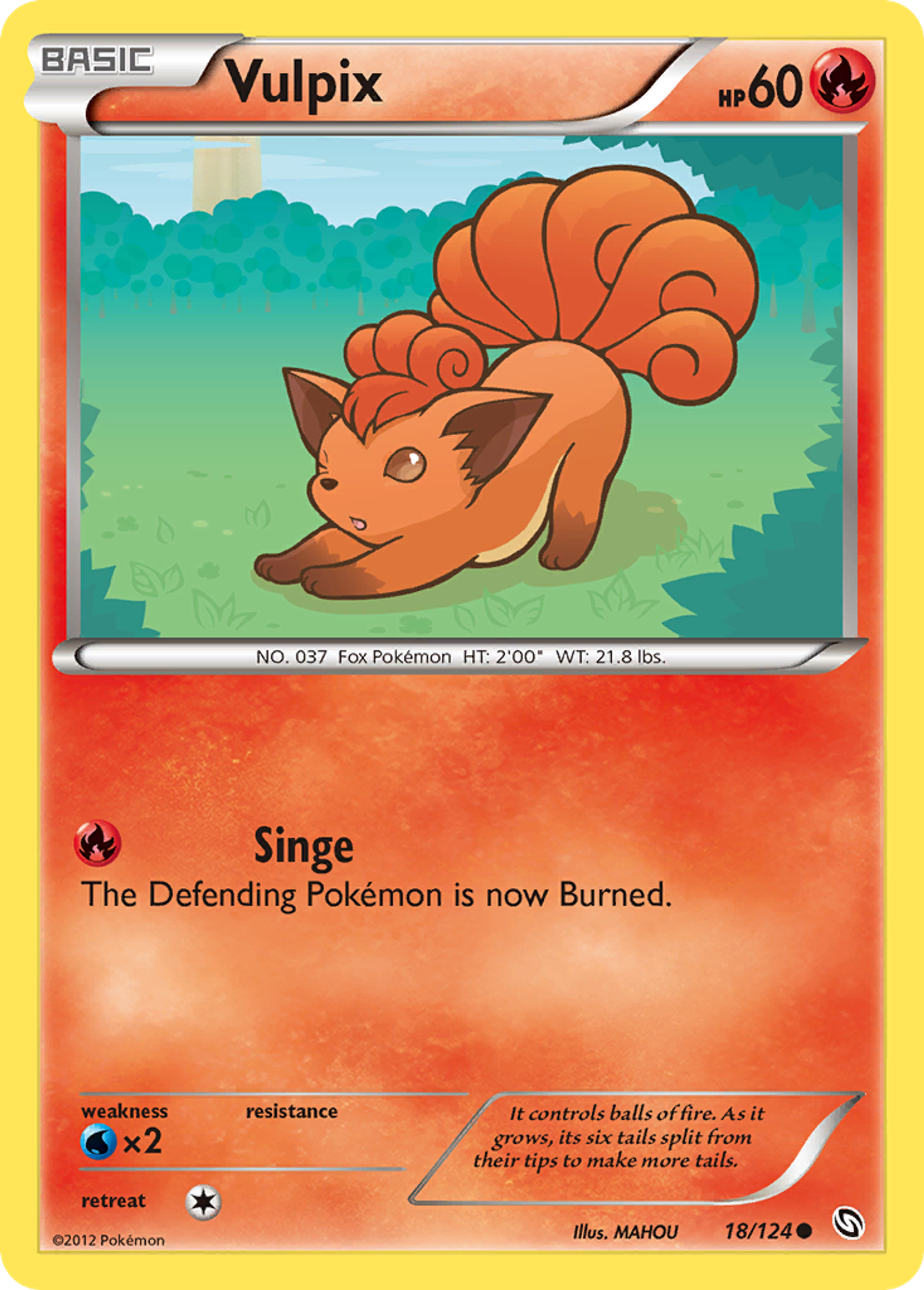 Vulpix — Dragons Exalted — Pokemon