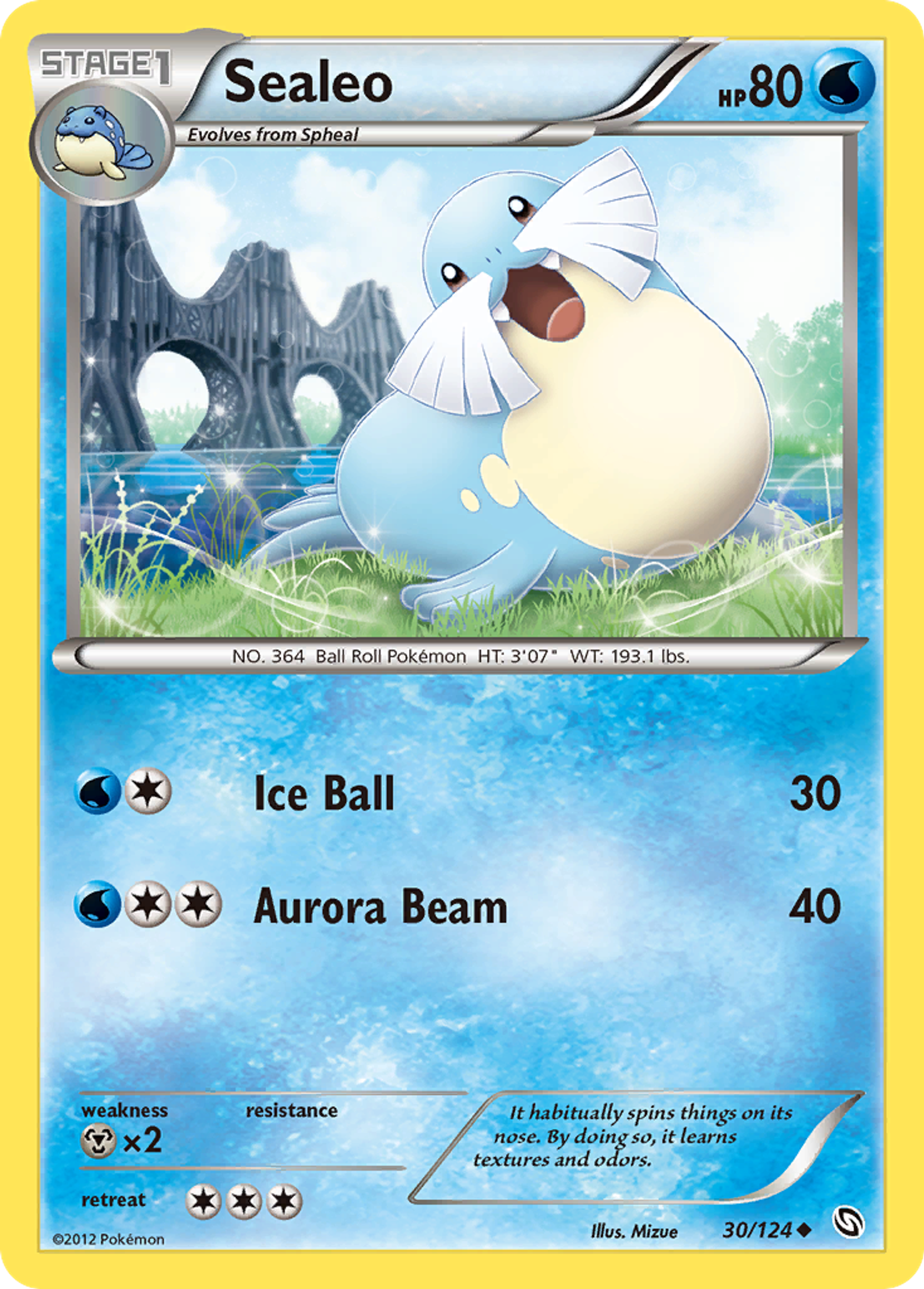 Sealeo — Dragons Exalted — Pokemon