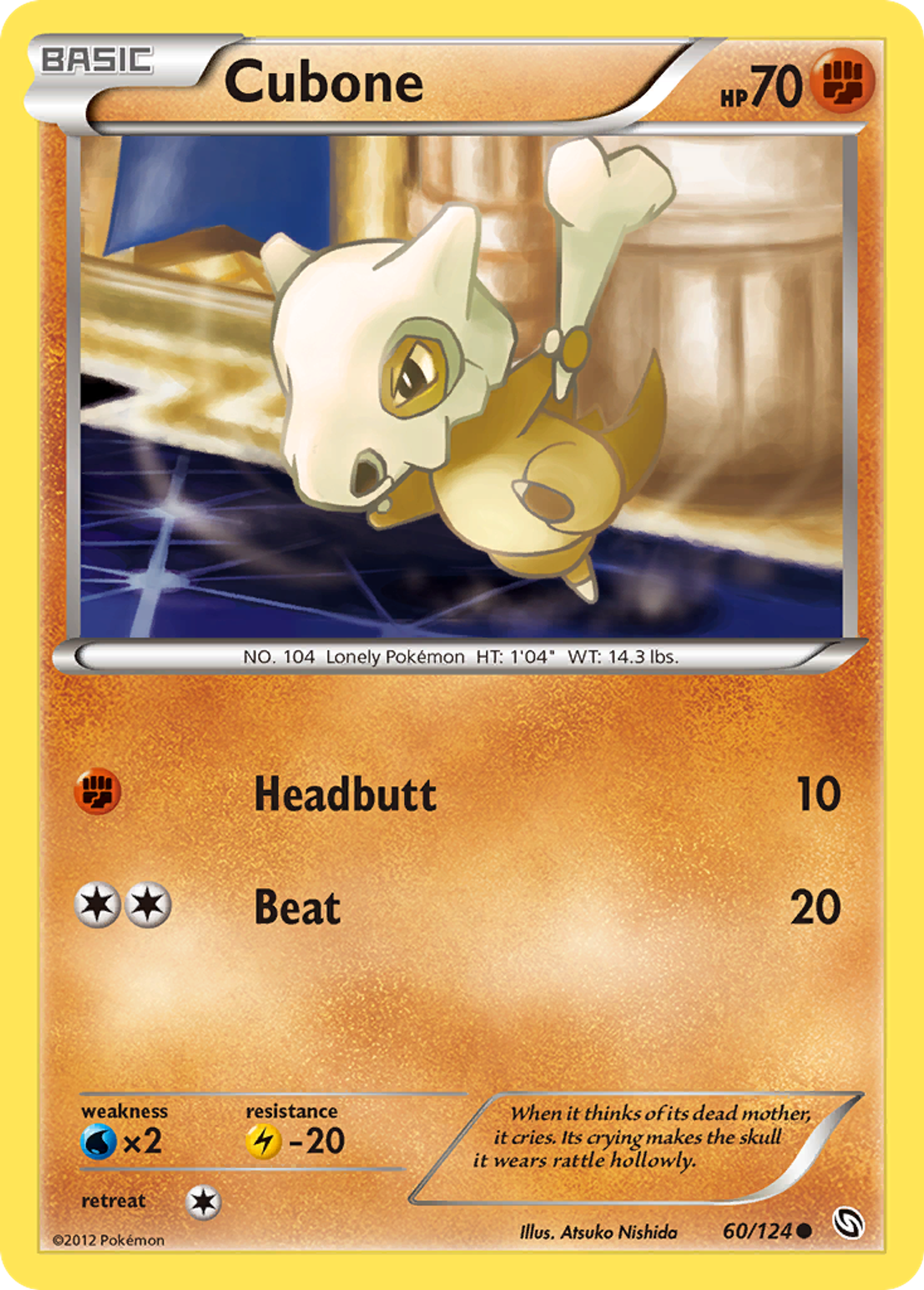 Cubone — Dragons Exalted — Pokemon
