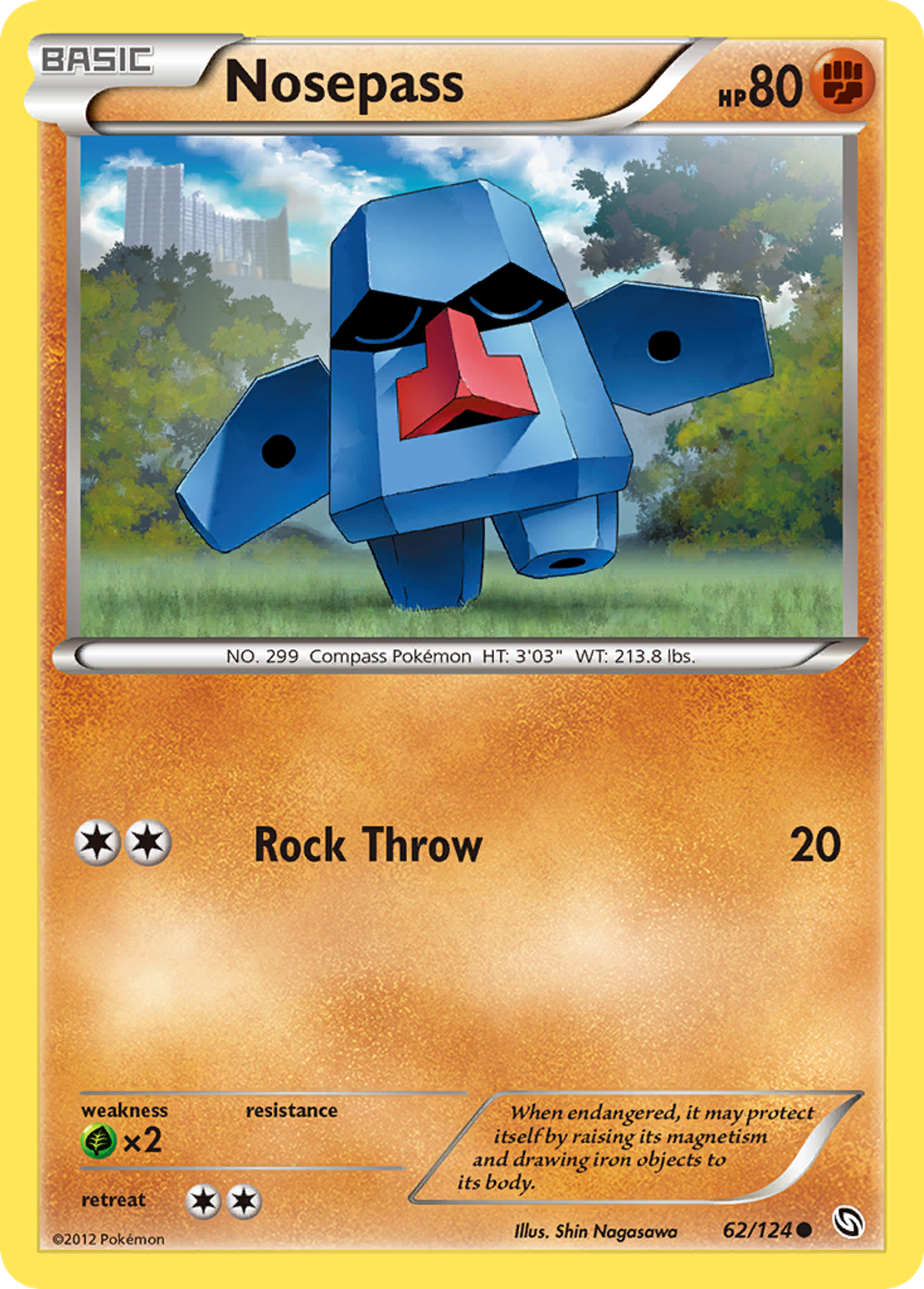 Nosepass — Dragons Exalted — Pokemon