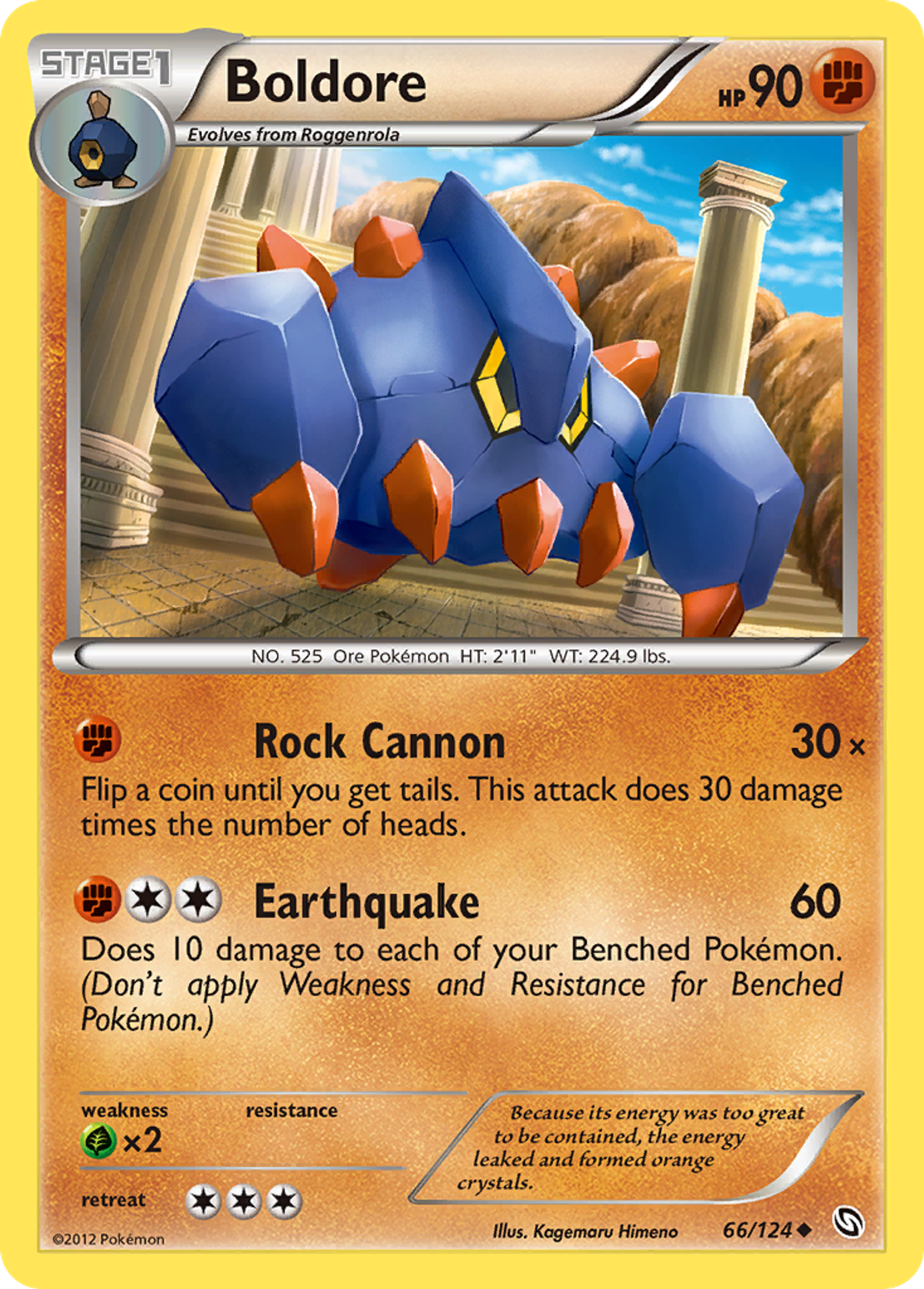 Boldore — Dragons Exalted — Pokemon