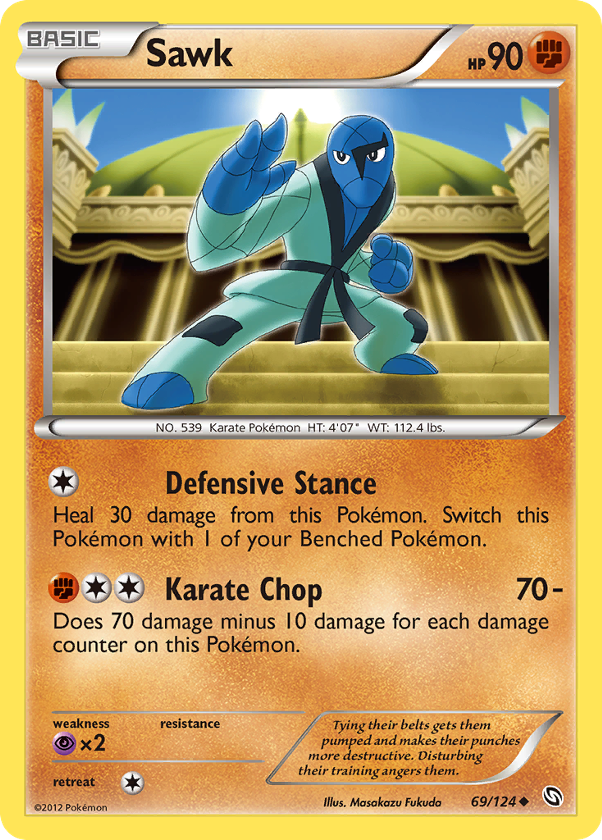 Sawk — Dragons Exalted — Pokemon