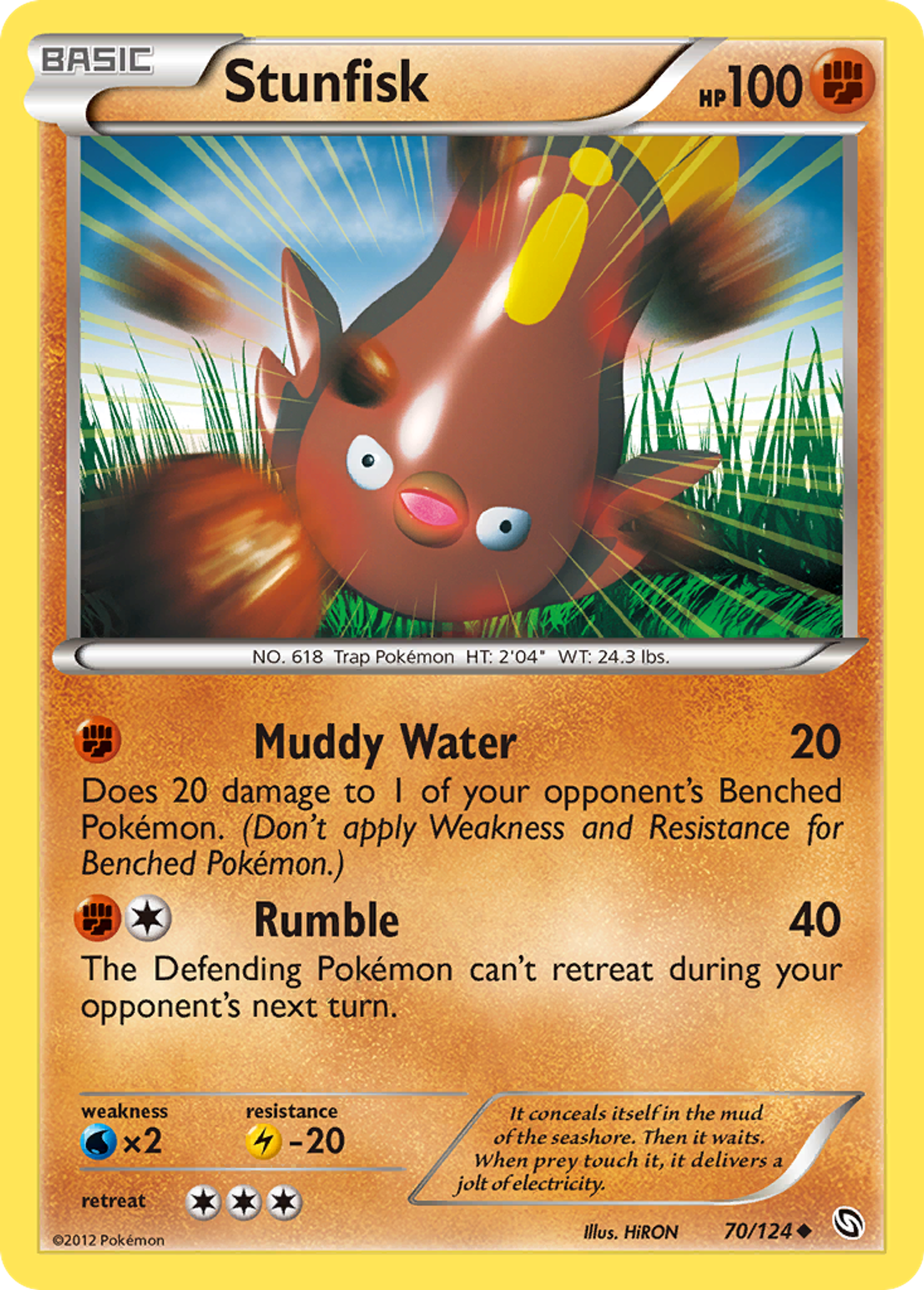 Stunfisk — Dragons Exalted — Pokemon