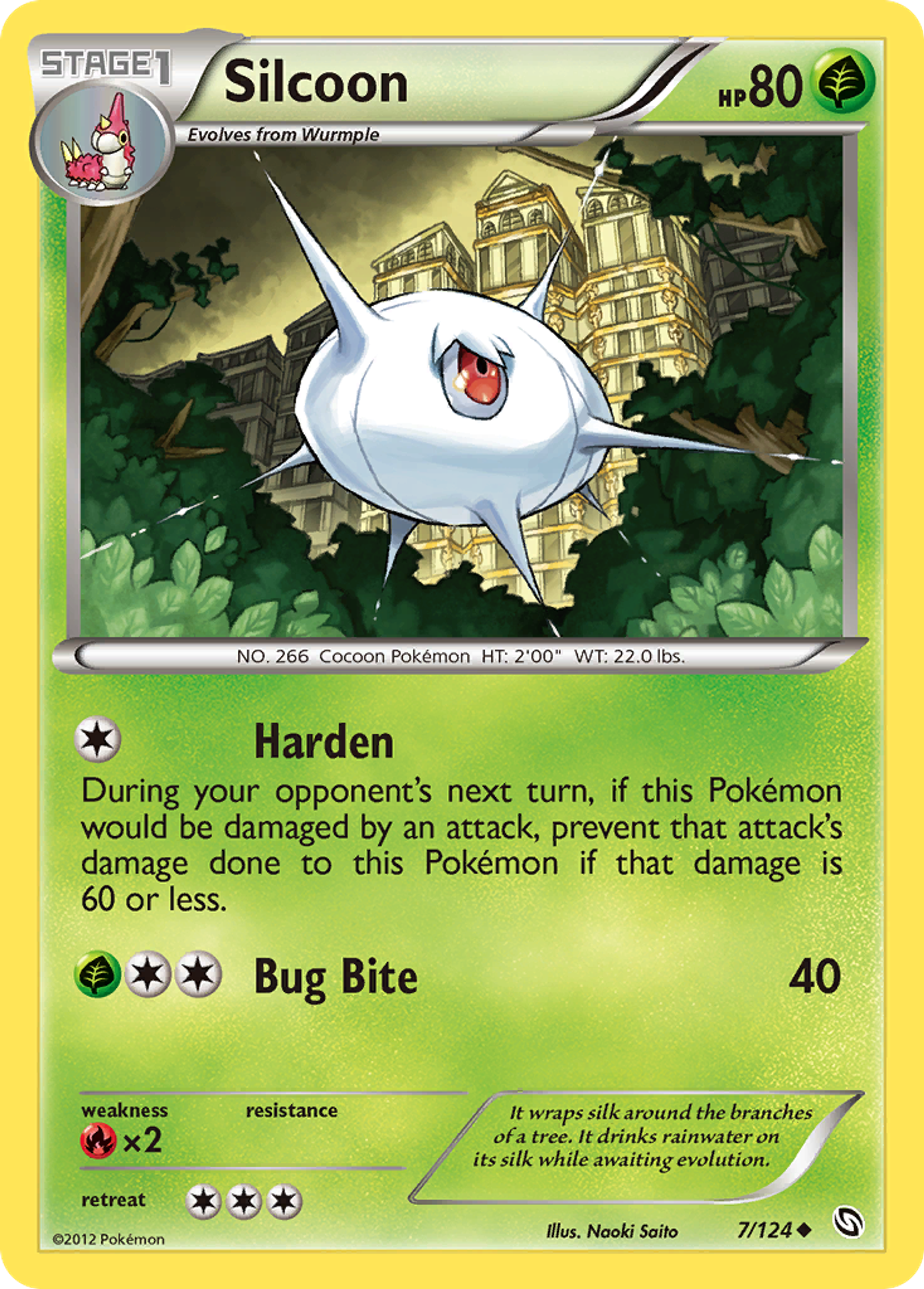 Silcoon — Dragons Exalted — Pokemon