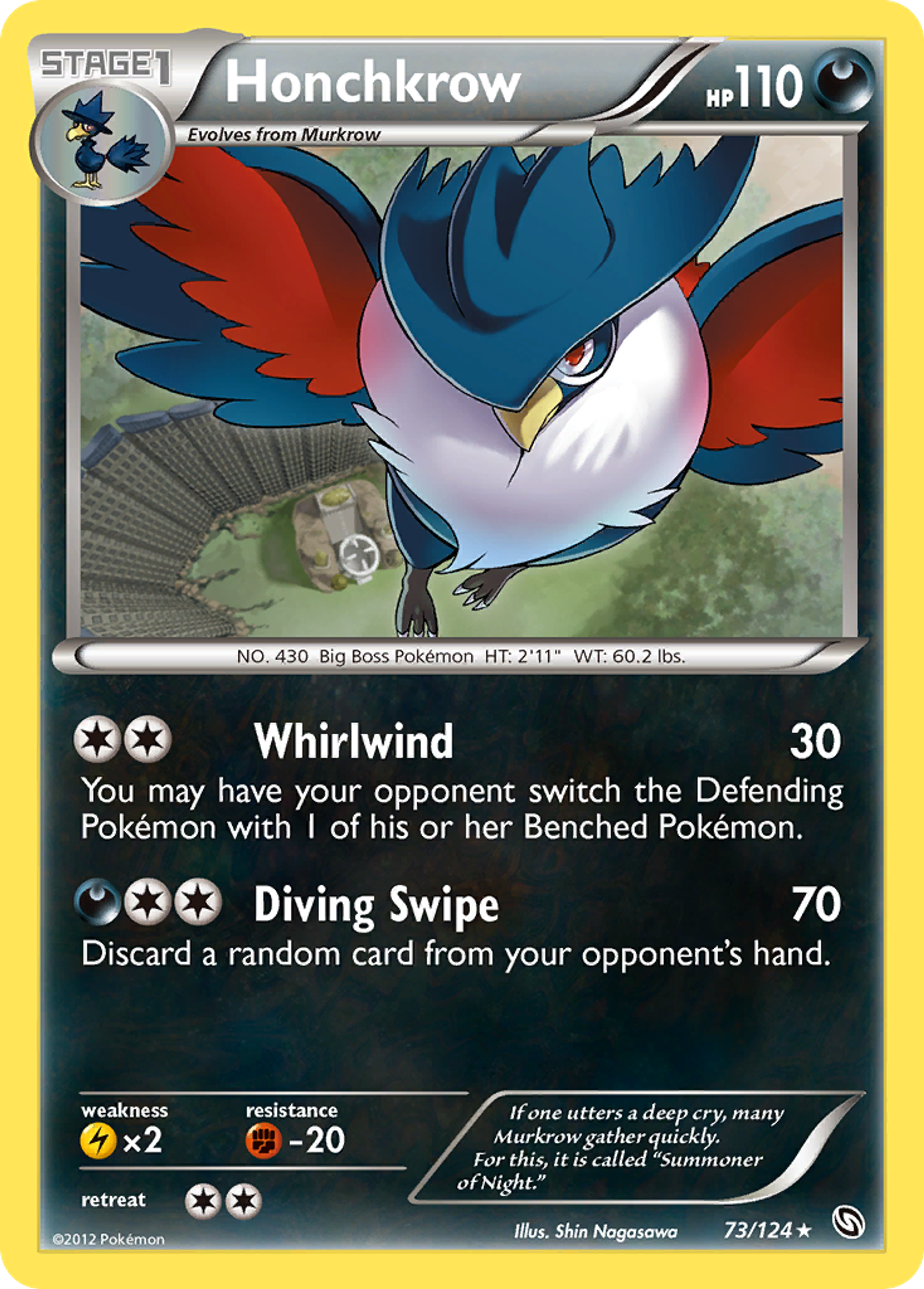 Honchkrow — Dragons Exalted — Pokemon