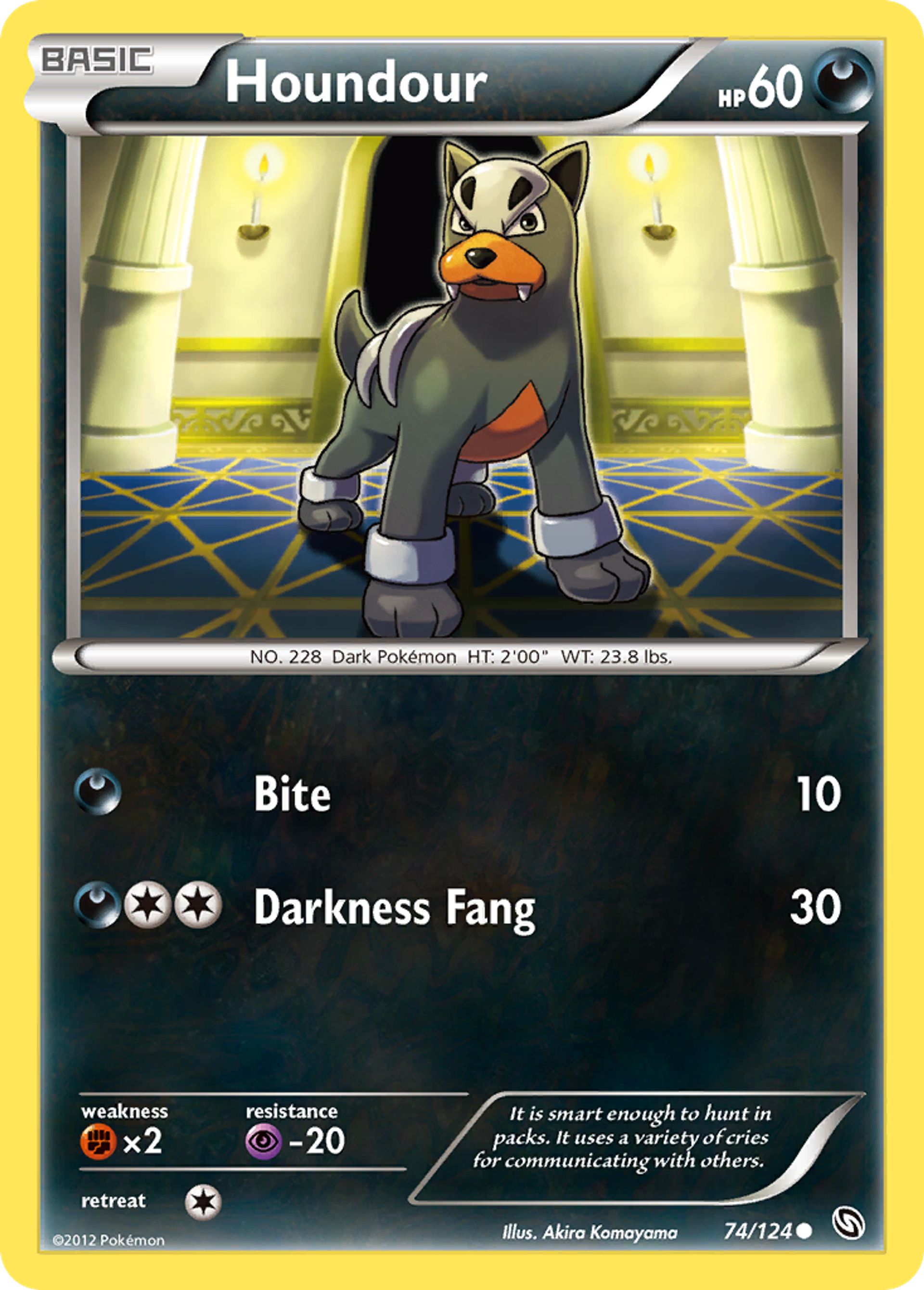 Houndour — Dragons Exalted — Pokemon