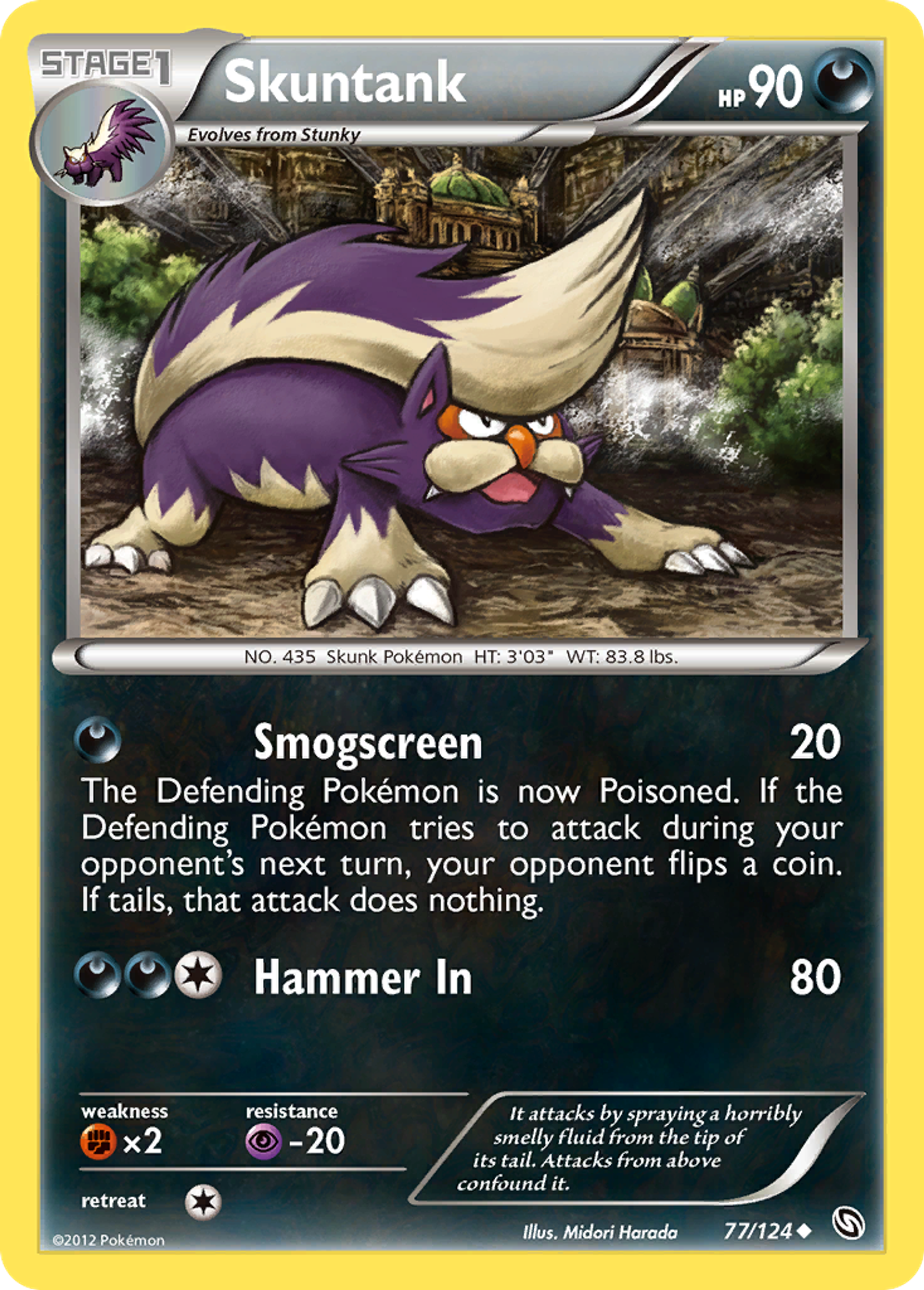 Skuntank — Dragons Exalted — Pokemon