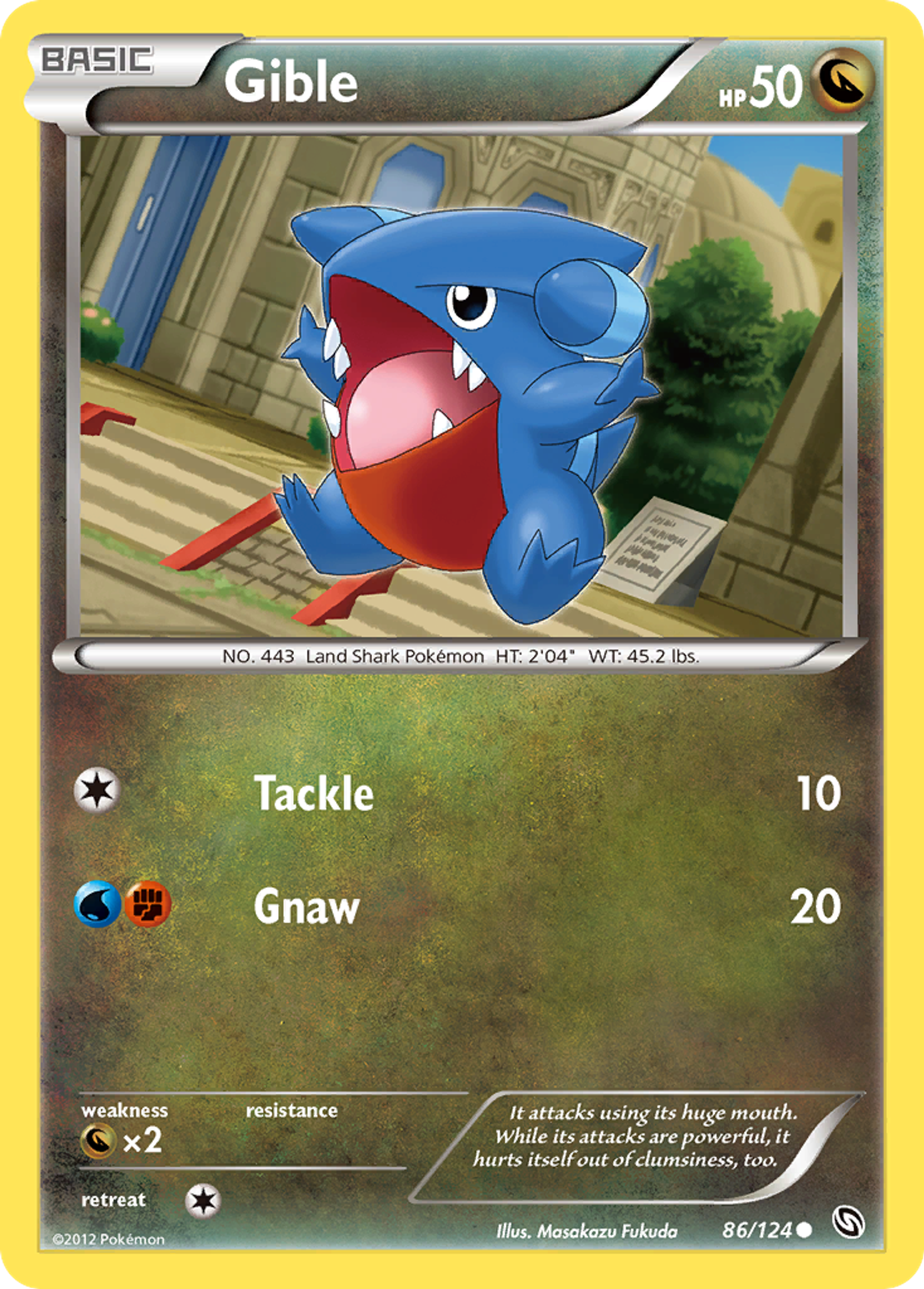 Gible — Dragons Exalted — Pokemon